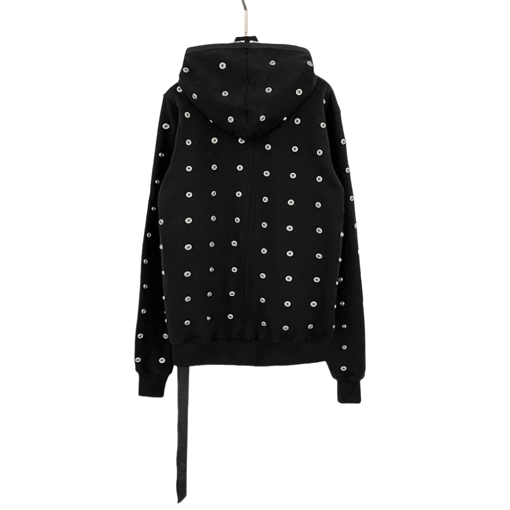 Rick Owens DRKSHDW Stud-detailing Zipped Hoodie - DopestKickz