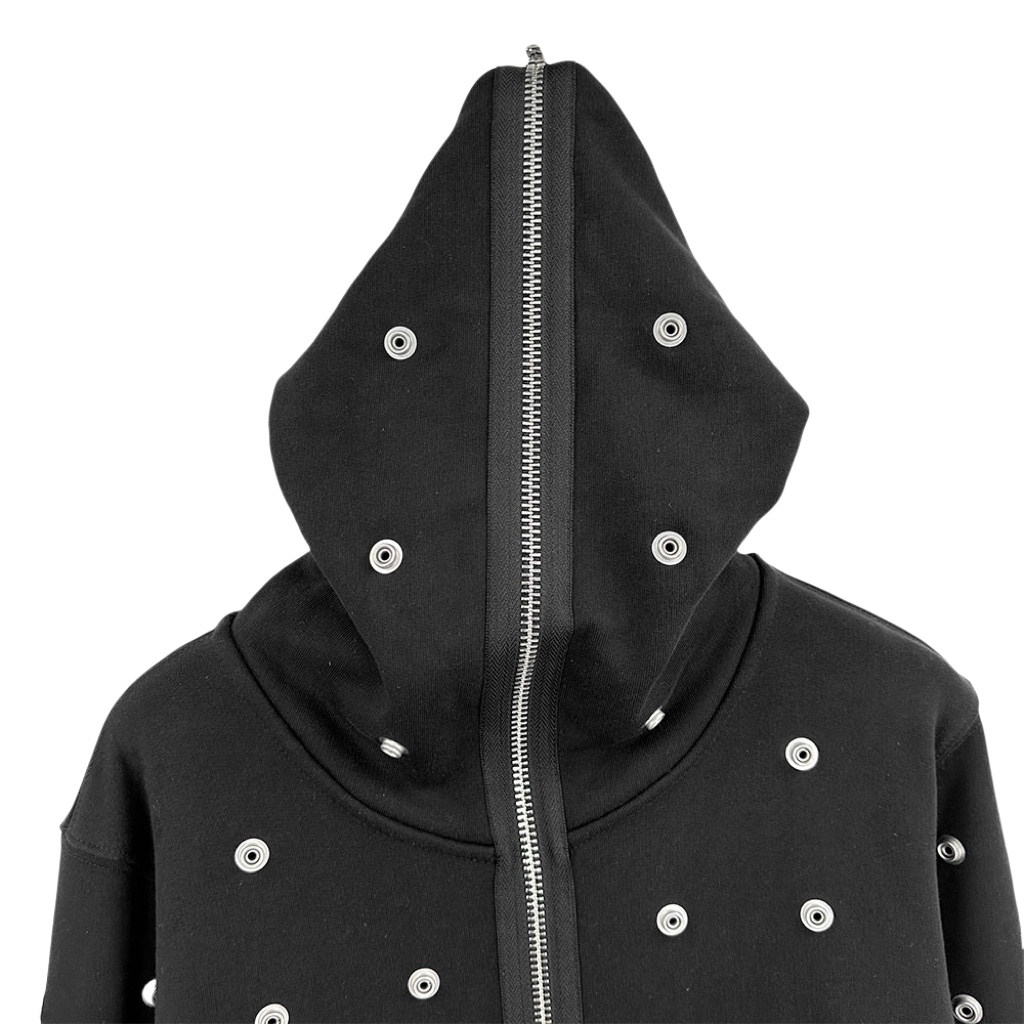 Rick Owens DRKSHDW Stud-detailing Zipped Hoodie - DopestKickz
