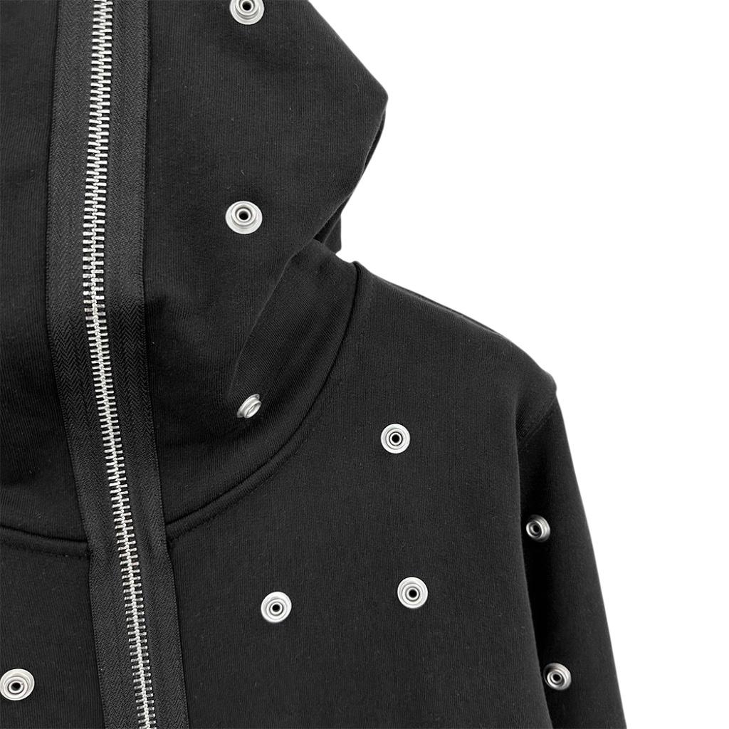 Rick Owens DRKSHDW Stud-detailing Zipped Hoodie - DopestKickz