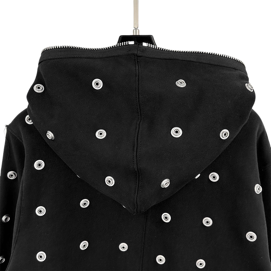 Rick Owens DRKSHDW Stud-detailing Zipped Hoodie - DopestKickz