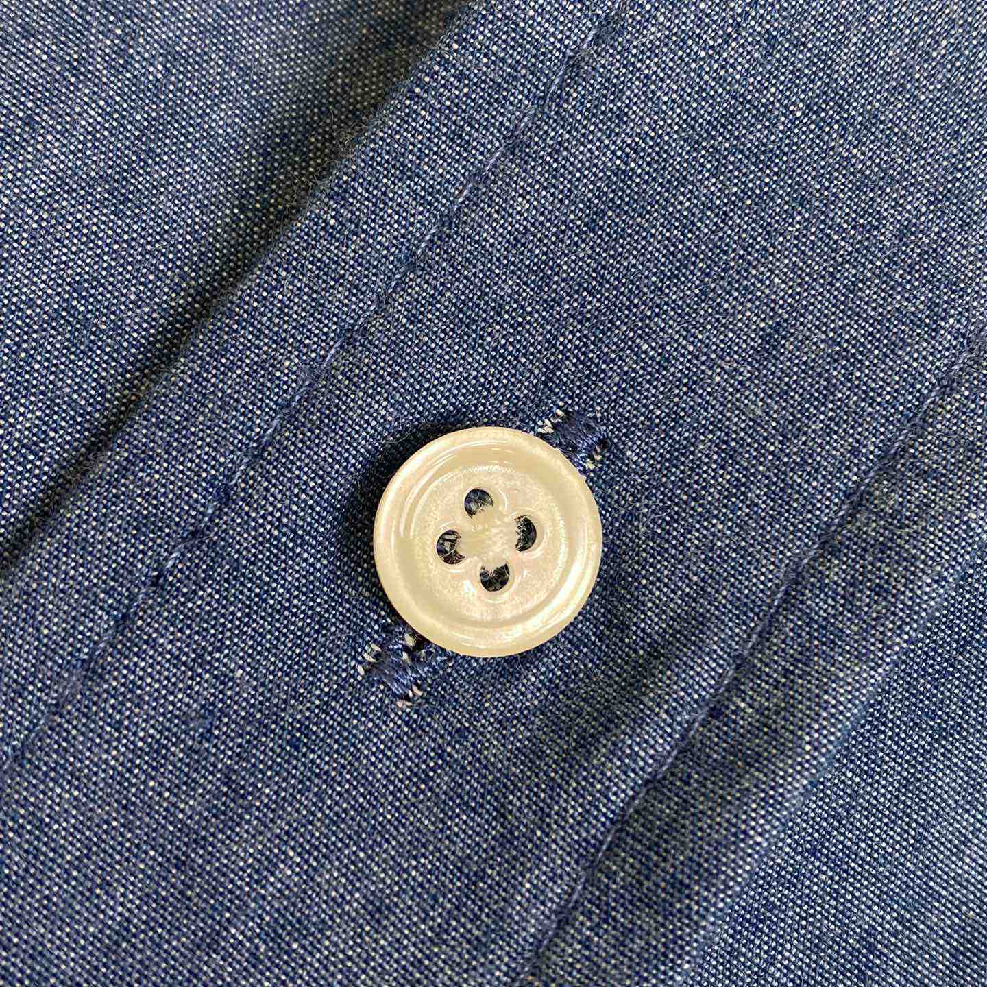 Celine Triomphe Cotton-Chambray Shirt - DopestKickz