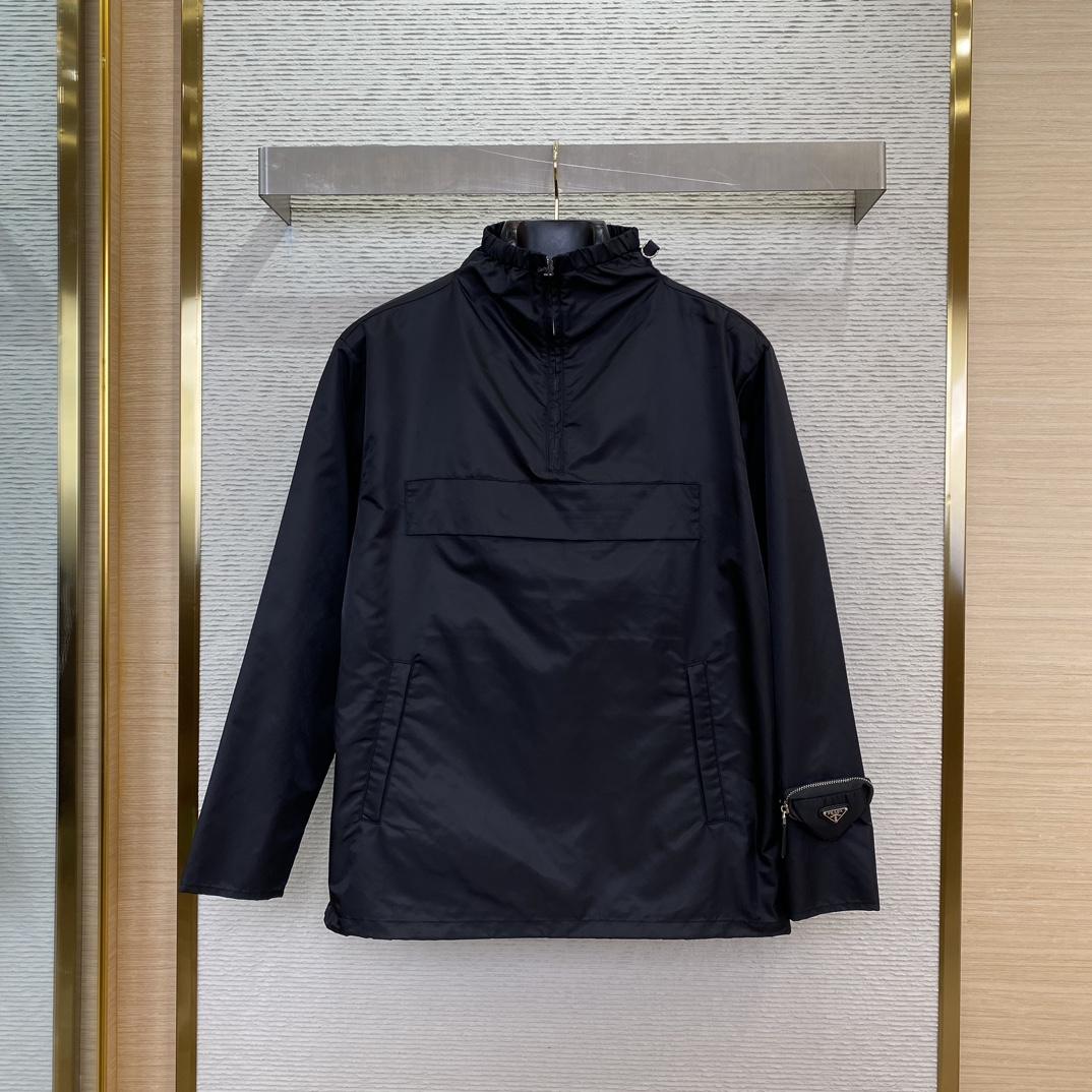 Prada Re-Nylon High-neck Jacket - DopestKickz