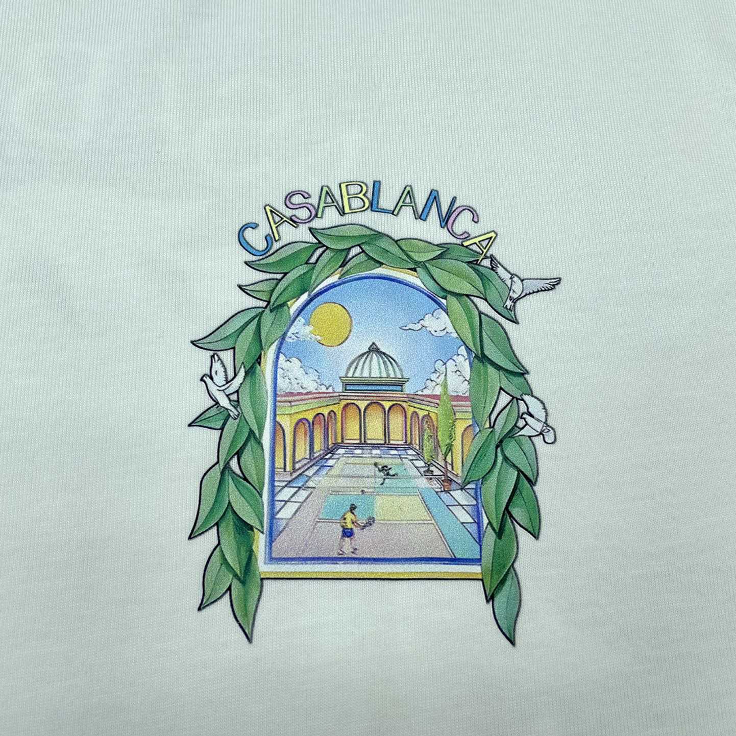 Casablanca White 'Casablanca Avenida' T-Shirt   C889 - DopestKickz