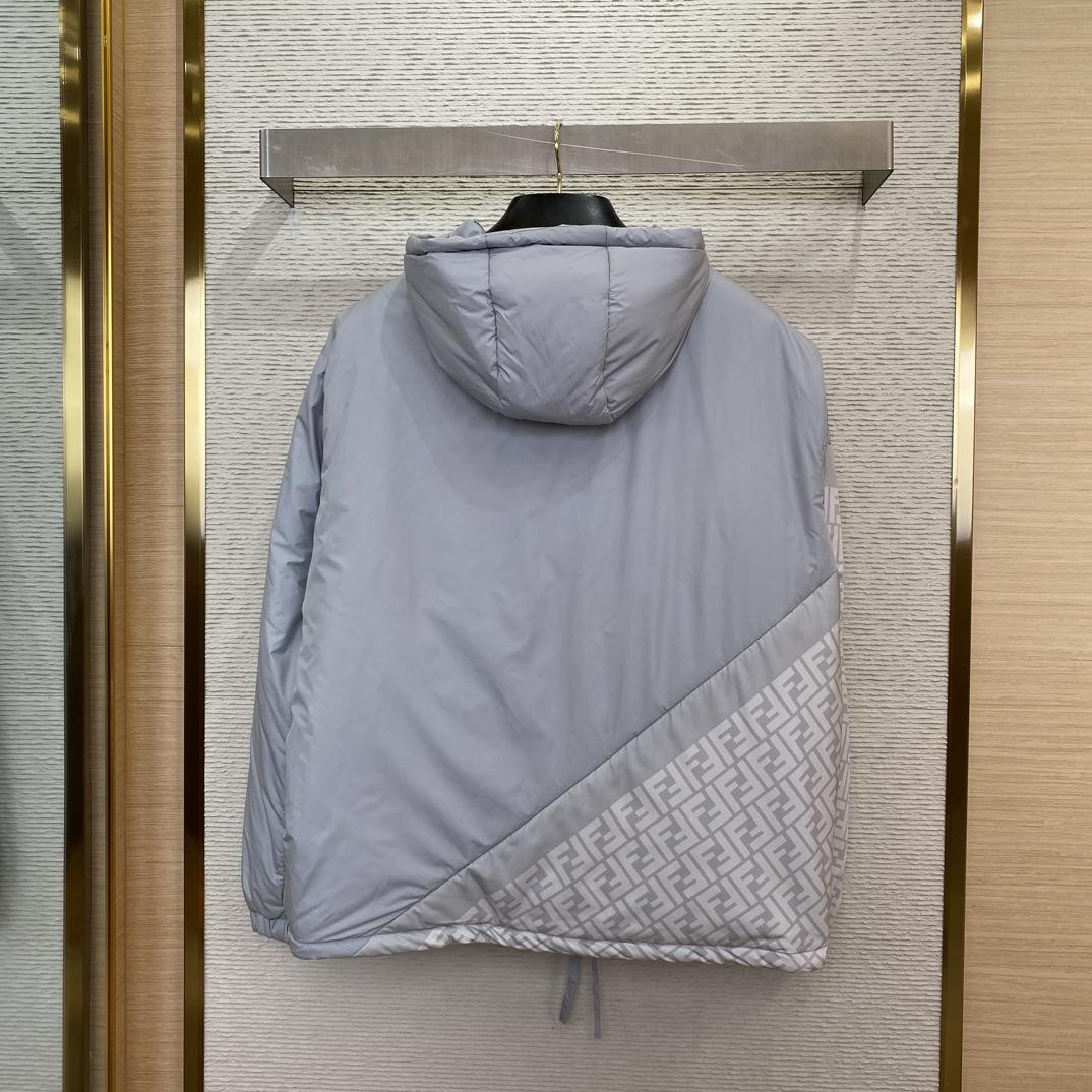 Fendi Windbreaker White Nylon Windbreaker Jacket - DopestKickz