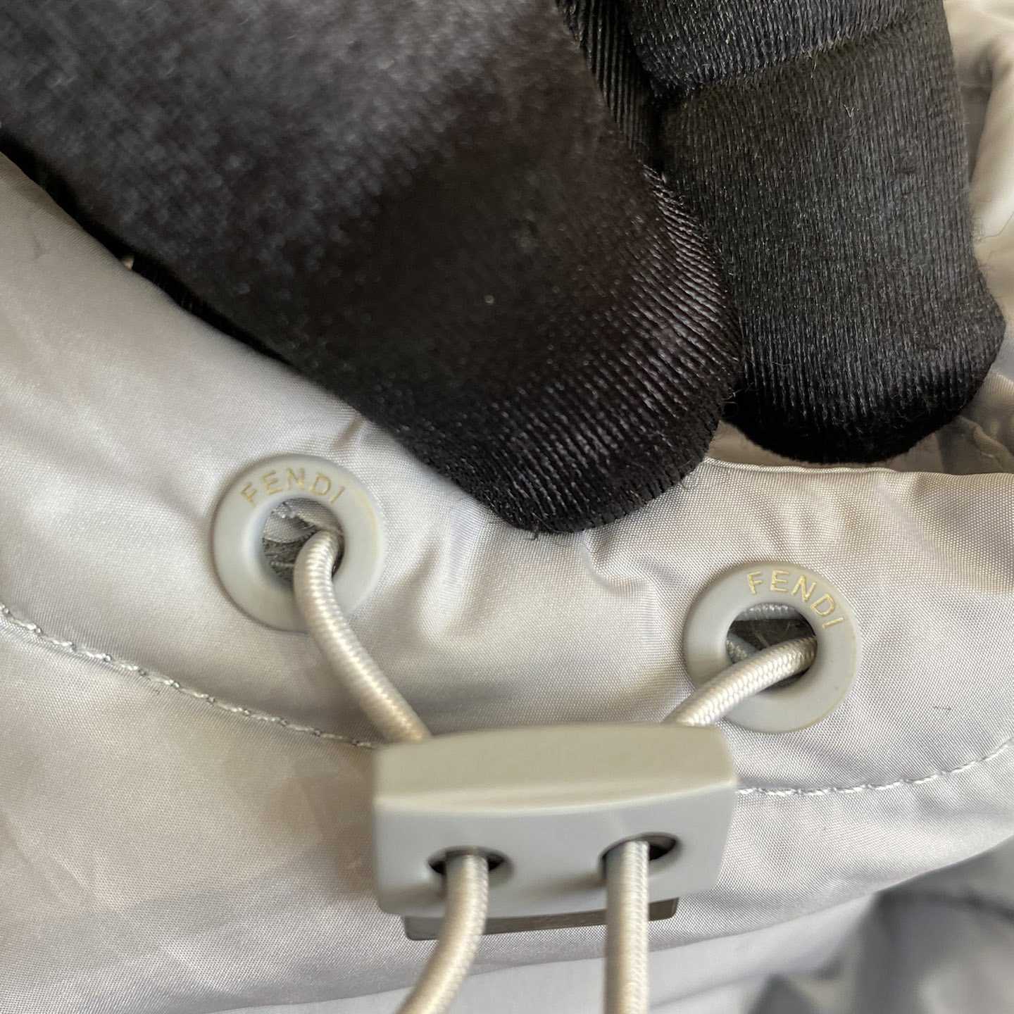 Fendi Windbreaker White Nylon Windbreaker Jacket - DopestKickz