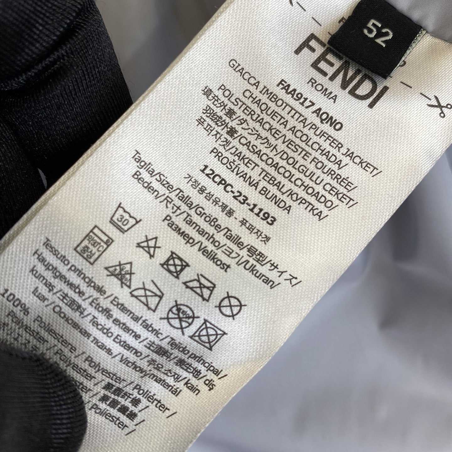 Fendi Windbreaker White Nylon Windbreaker Jacket - DopestKickz