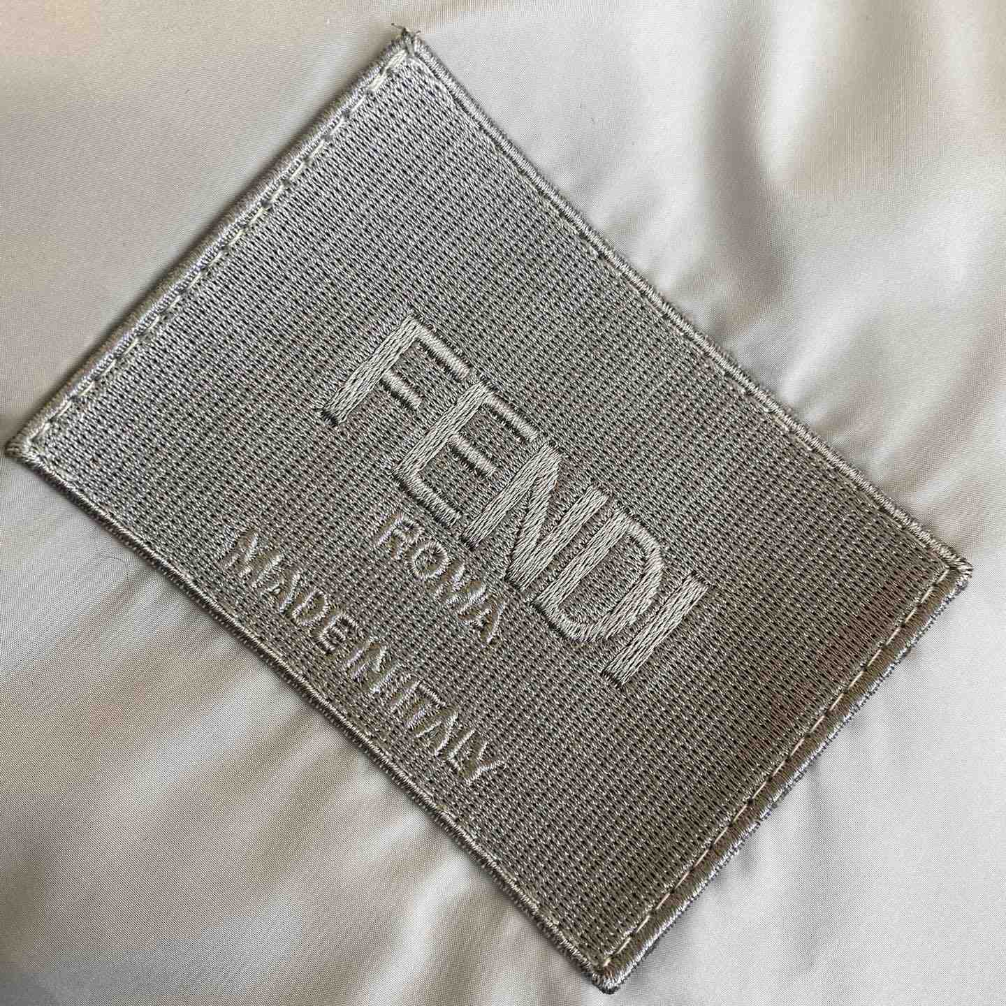 Fendi Windbreaker White Nylon Windbreaker Jacket - DopestKickz