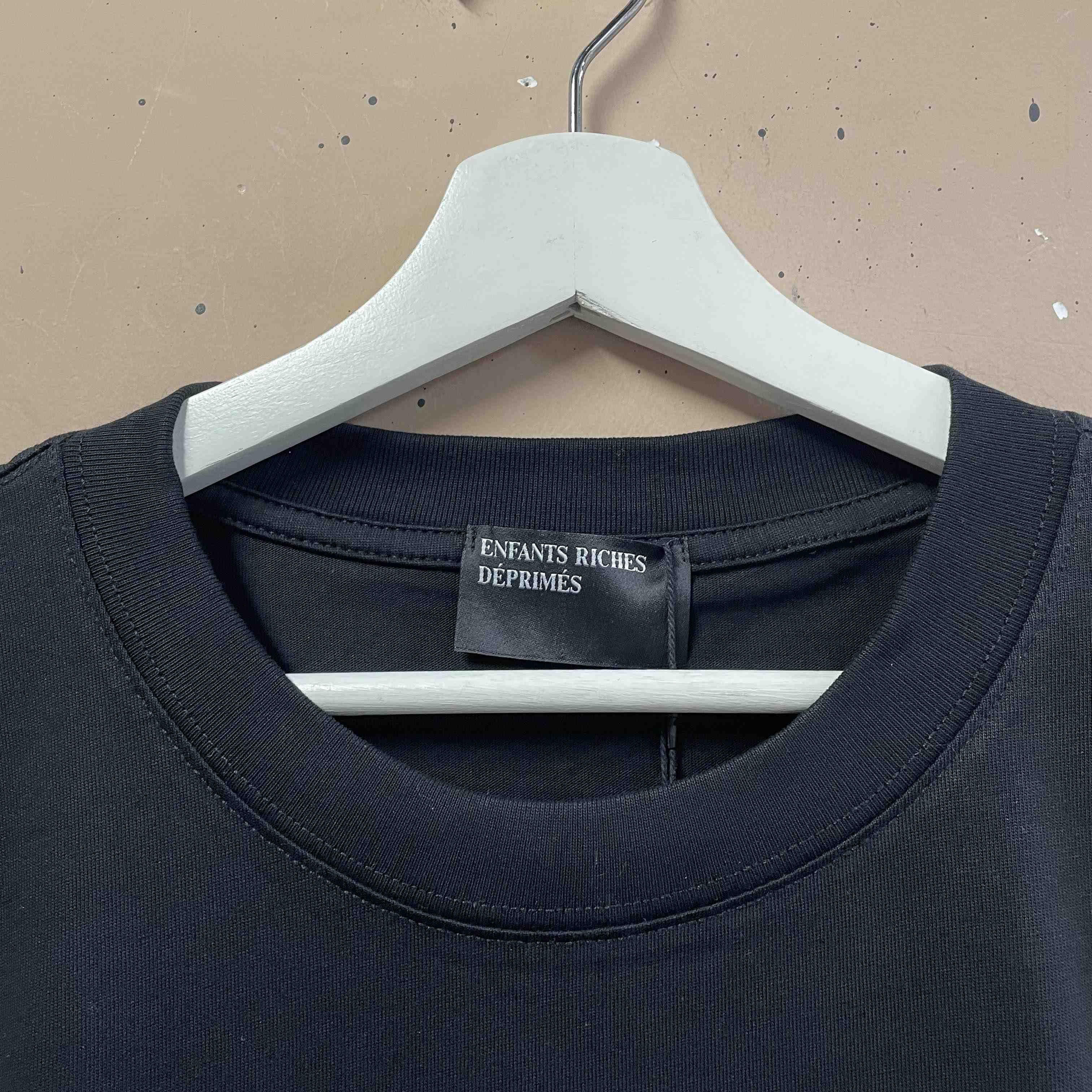 Enfants Riches Deprimes Italian Romance T-Shirt 'Faded Black/White' - DopestKickz