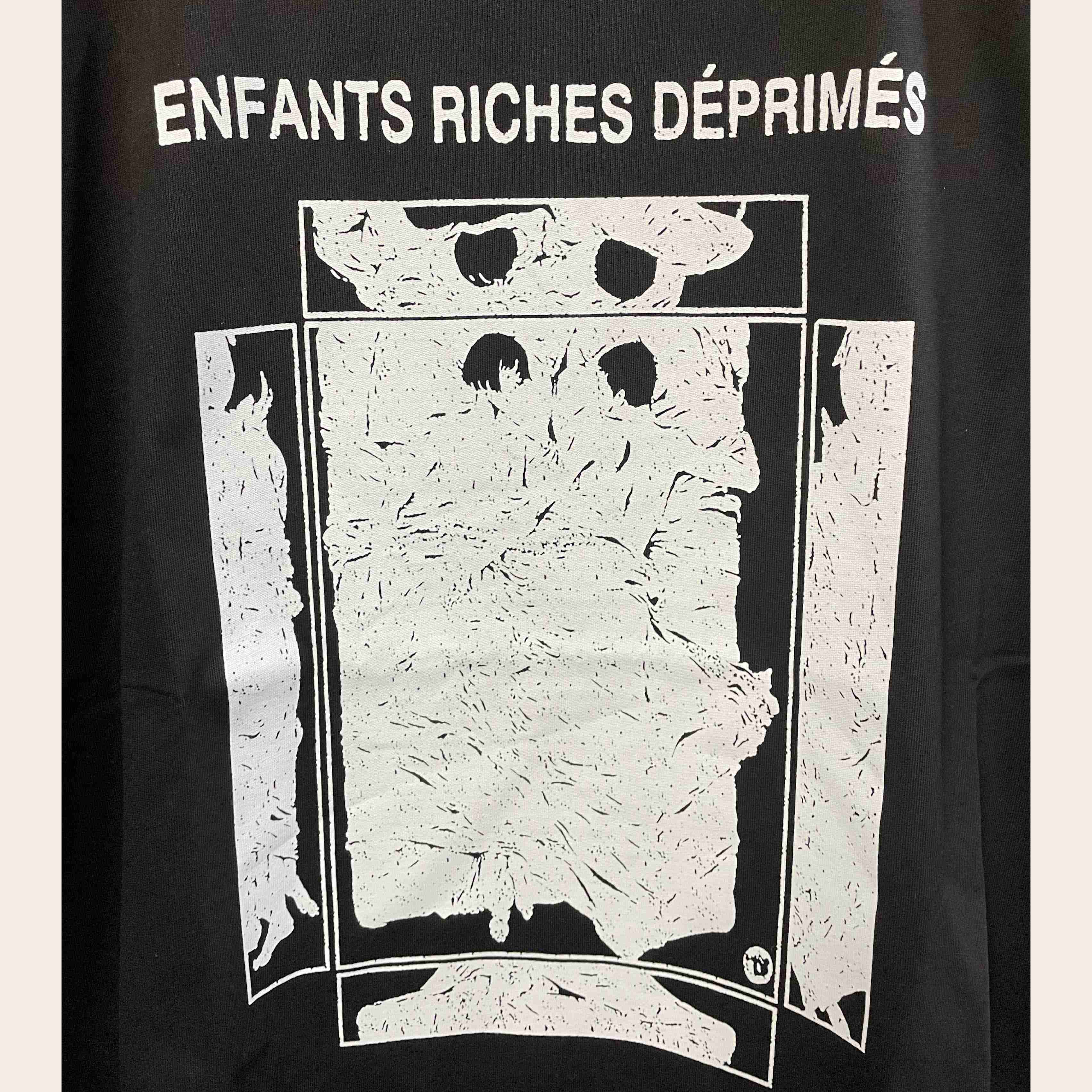 Enfants Riches Deprimes Italian Romance T-Shirt 'Faded Black/White' - DopestKickz