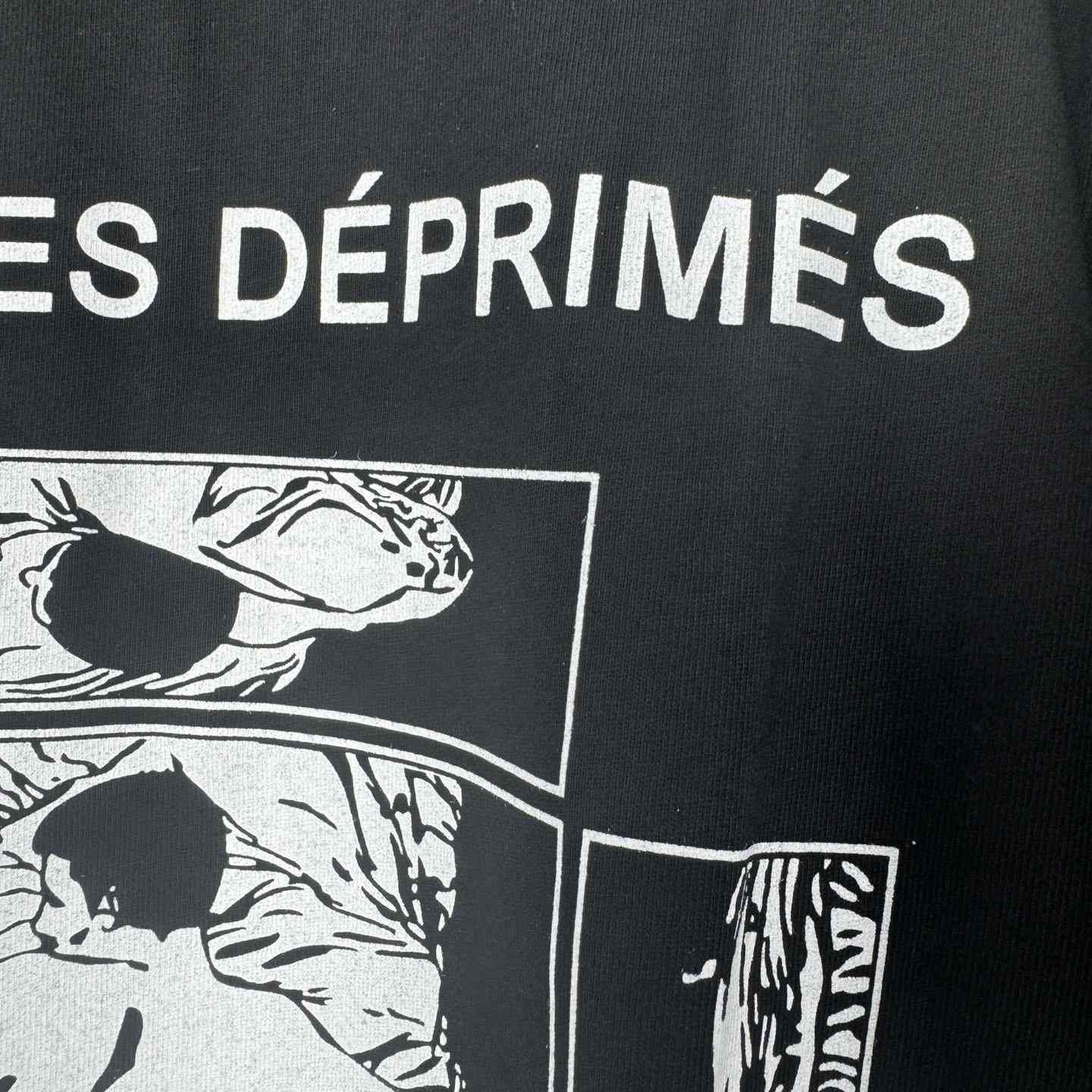 Enfants Riches Deprimes Italian Romance T-Shirt 'Faded Black/White' - DopestKickz