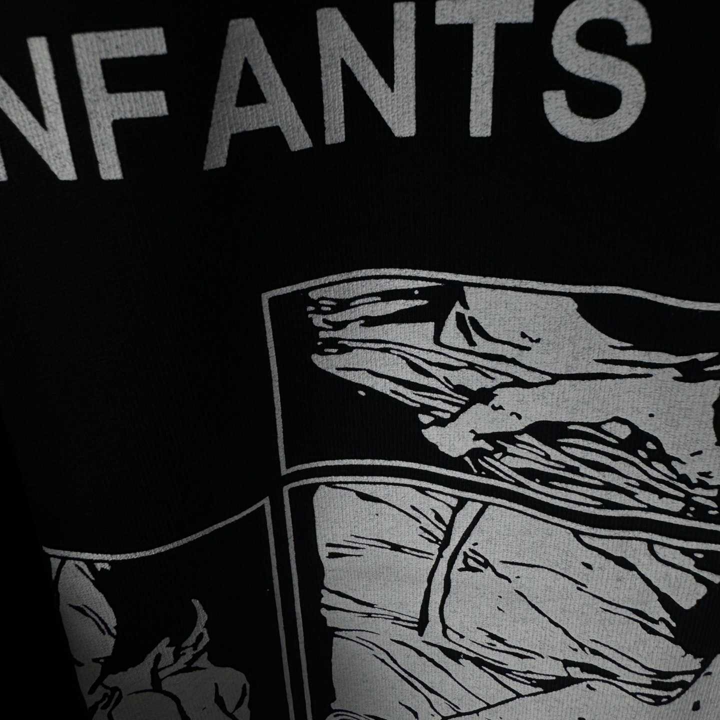 Enfants Riches Deprimes Italian Romance T-Shirt 'Faded Black/White' - DopestKickz