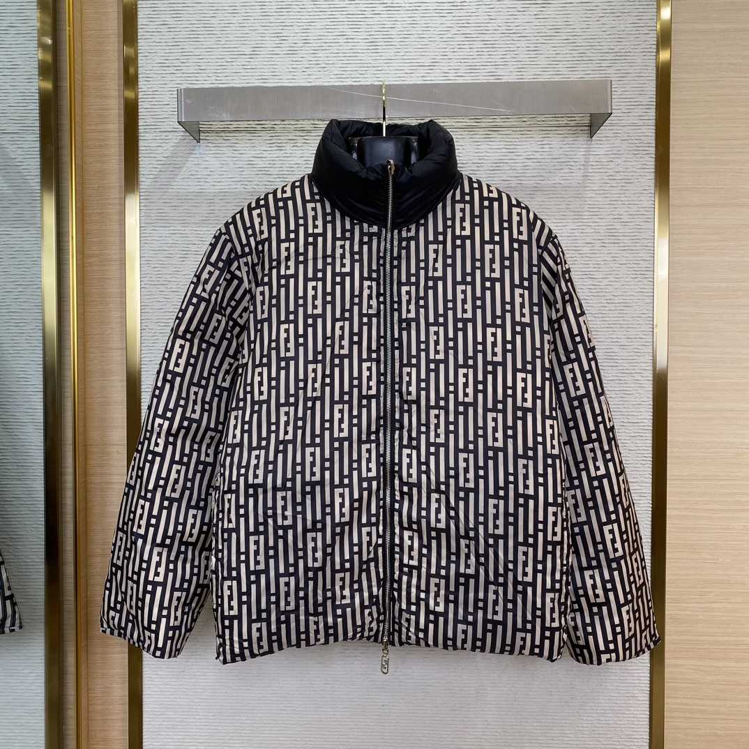 Fendi Logo-patch Reversible Puffer Jacket - DopestKickz