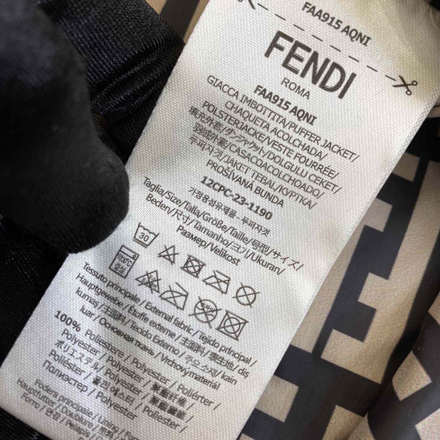 Fendi Logo-patch Reversible Puffer Jacket - DopestKickz