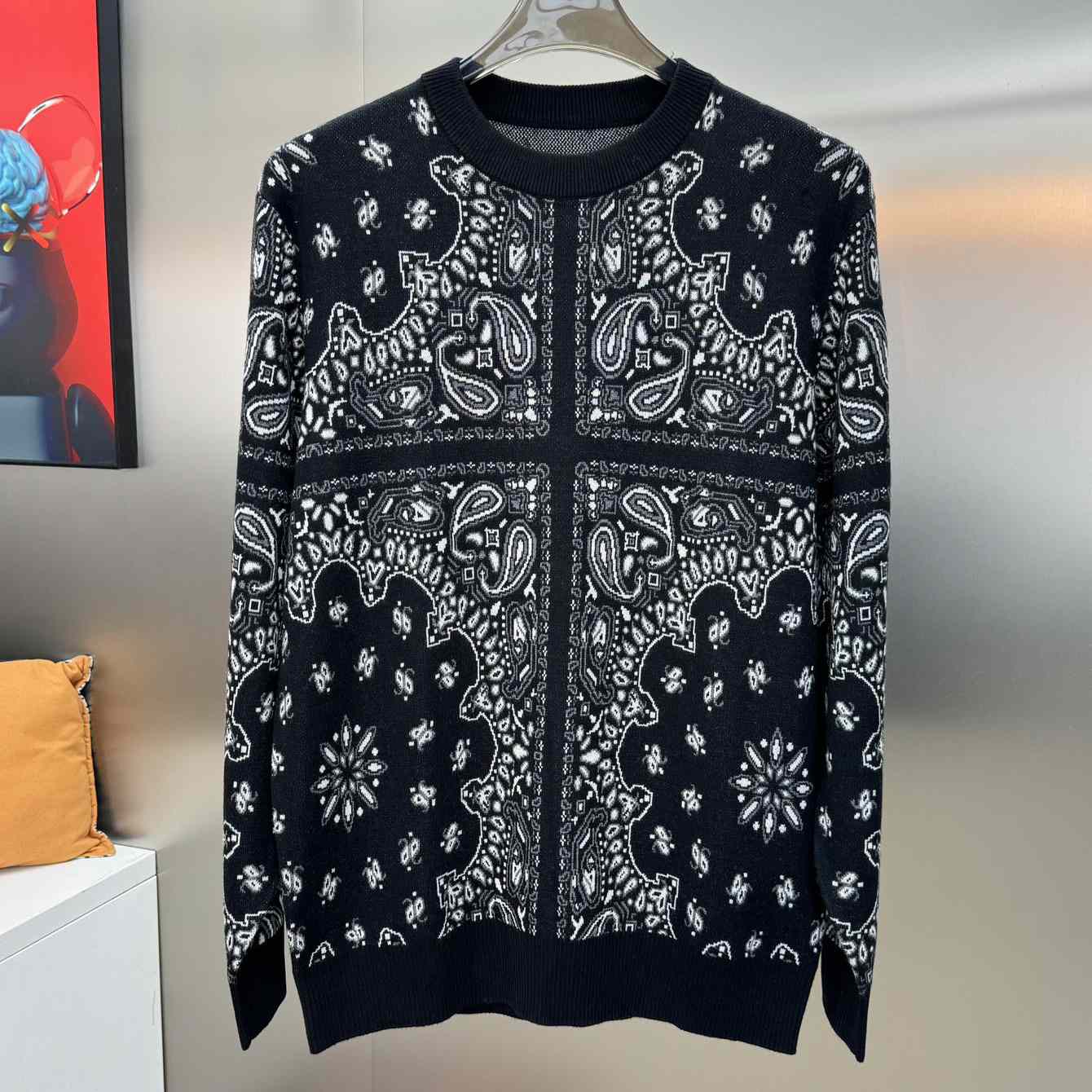 Amiri Bandana Knit Hoodie - DopestKickz