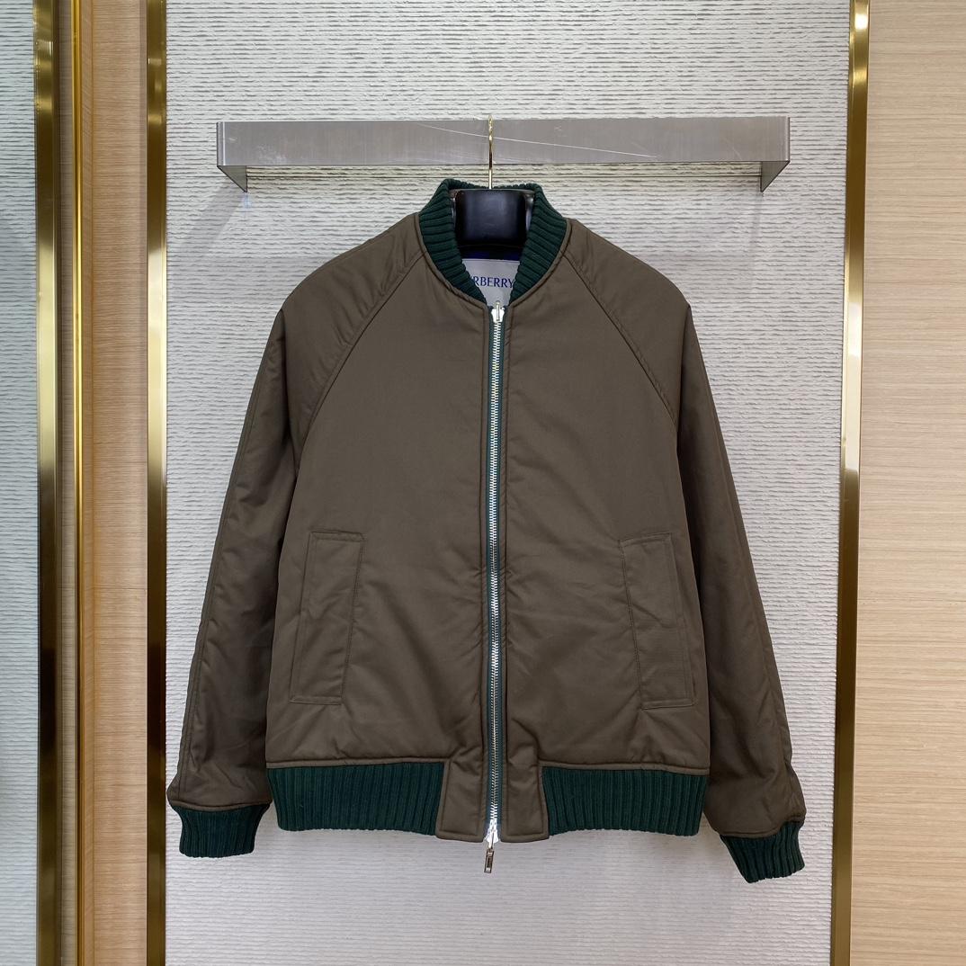 Burberry Checked-Pattern Reversible Twill Bomber Jacket - DopestKickz