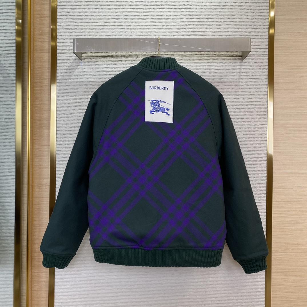 Burberry Checked-Pattern Reversible Twill Bomber Jacket - DopestKickz