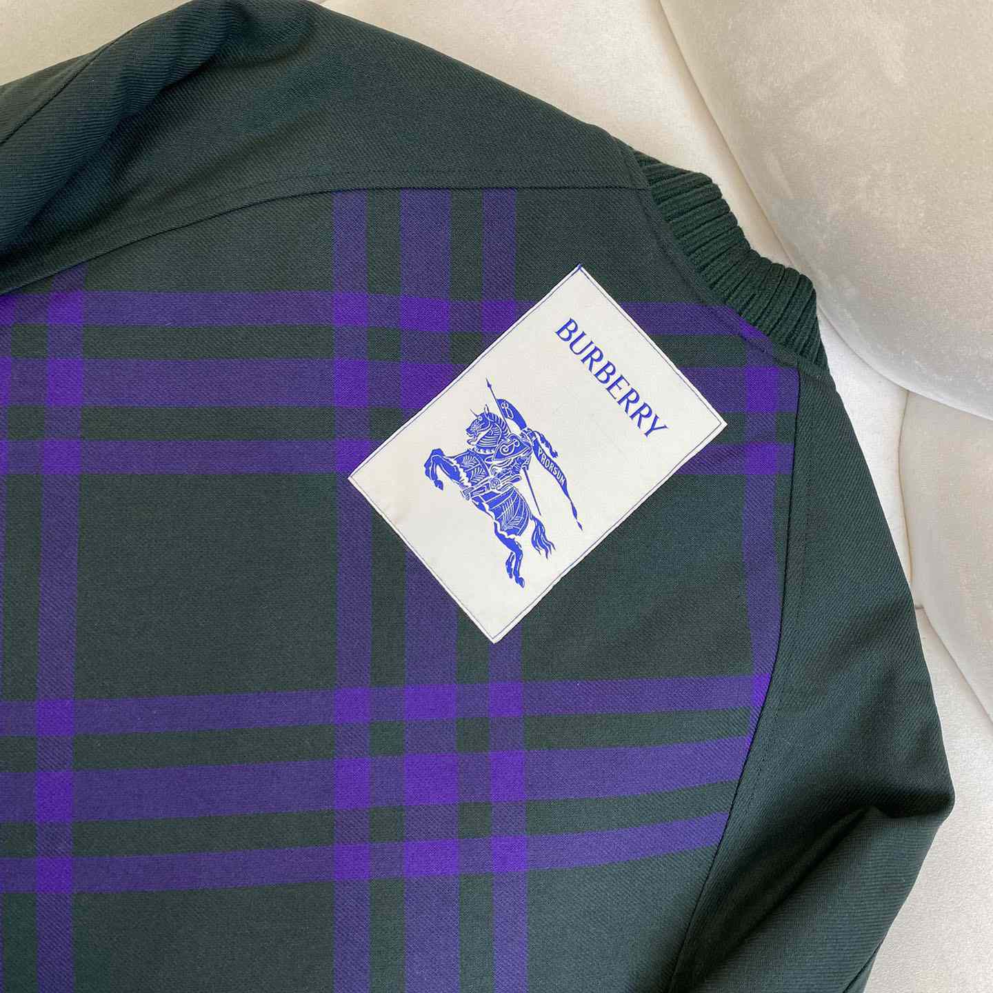 Burberry Checked-Pattern Reversible Twill Bomber Jacket - DopestKickz