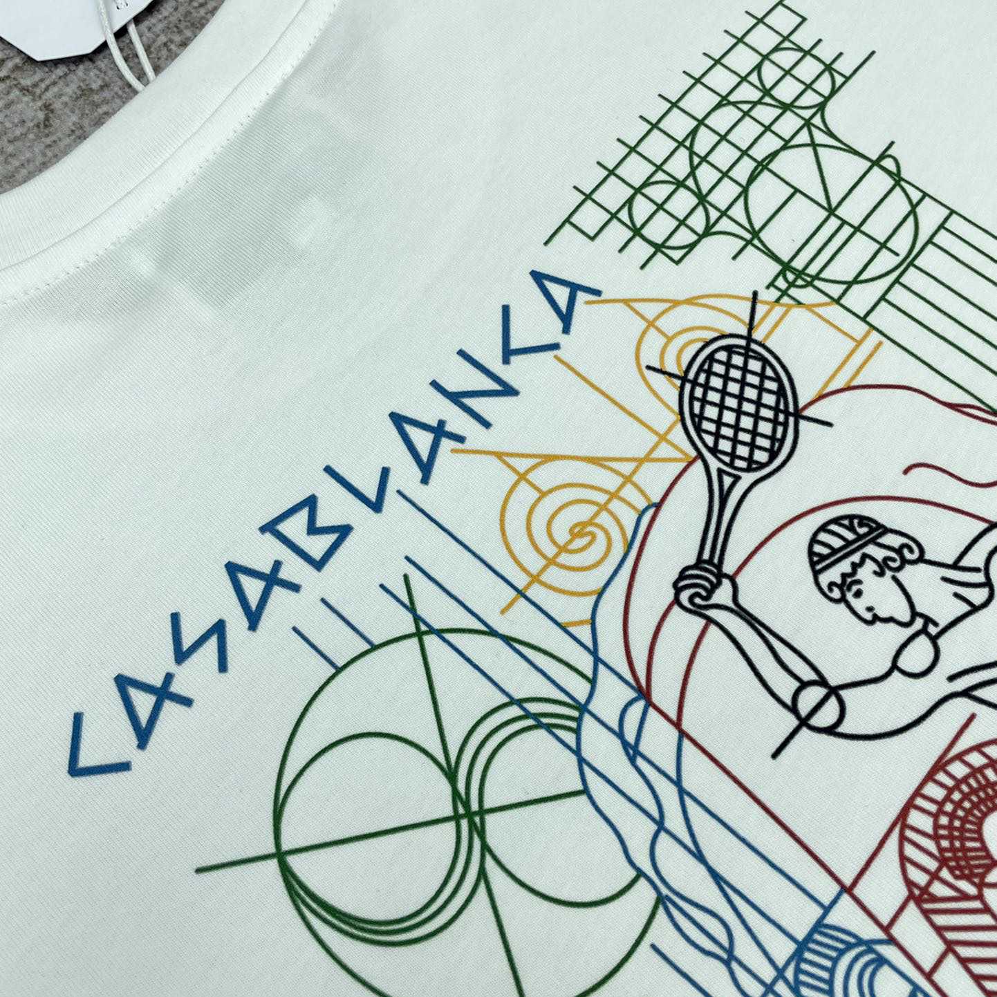 Casablanca Tennis Play In Progress T-shirt   C900 - DopestKickz