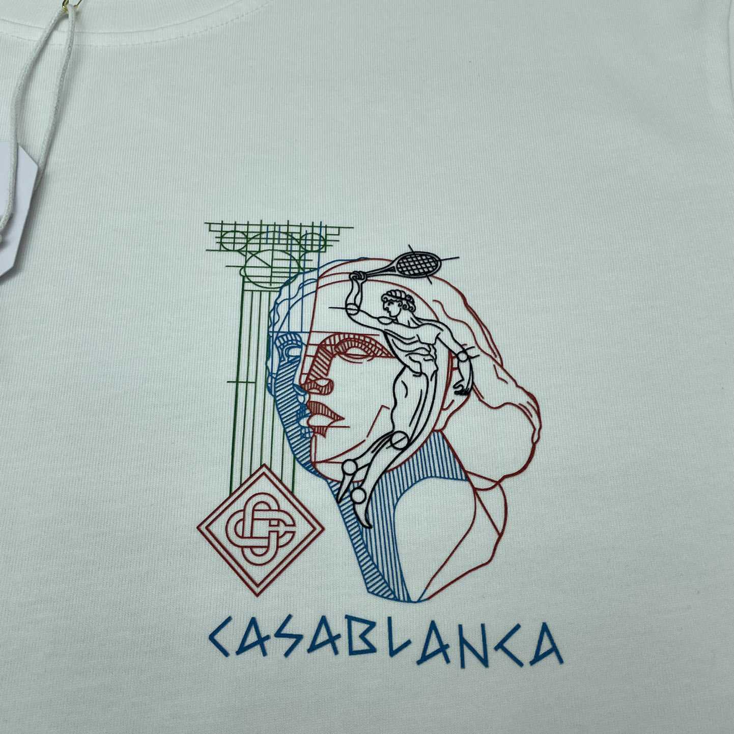 Casablanca Tennis Play In Progress T-shirt   C900 - DopestKickz