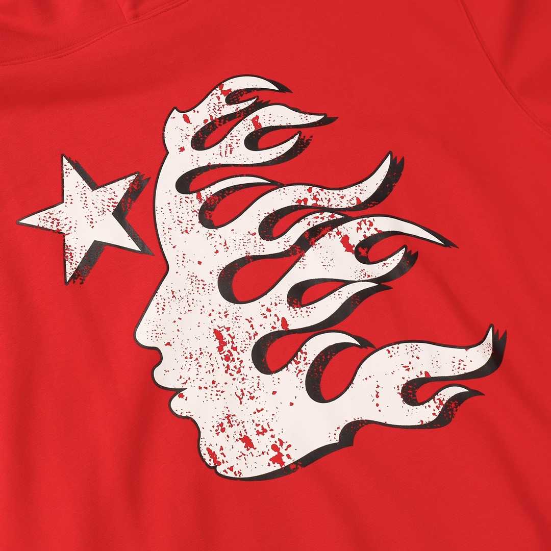Hellstar Records Red Hoodie - DopestKickz