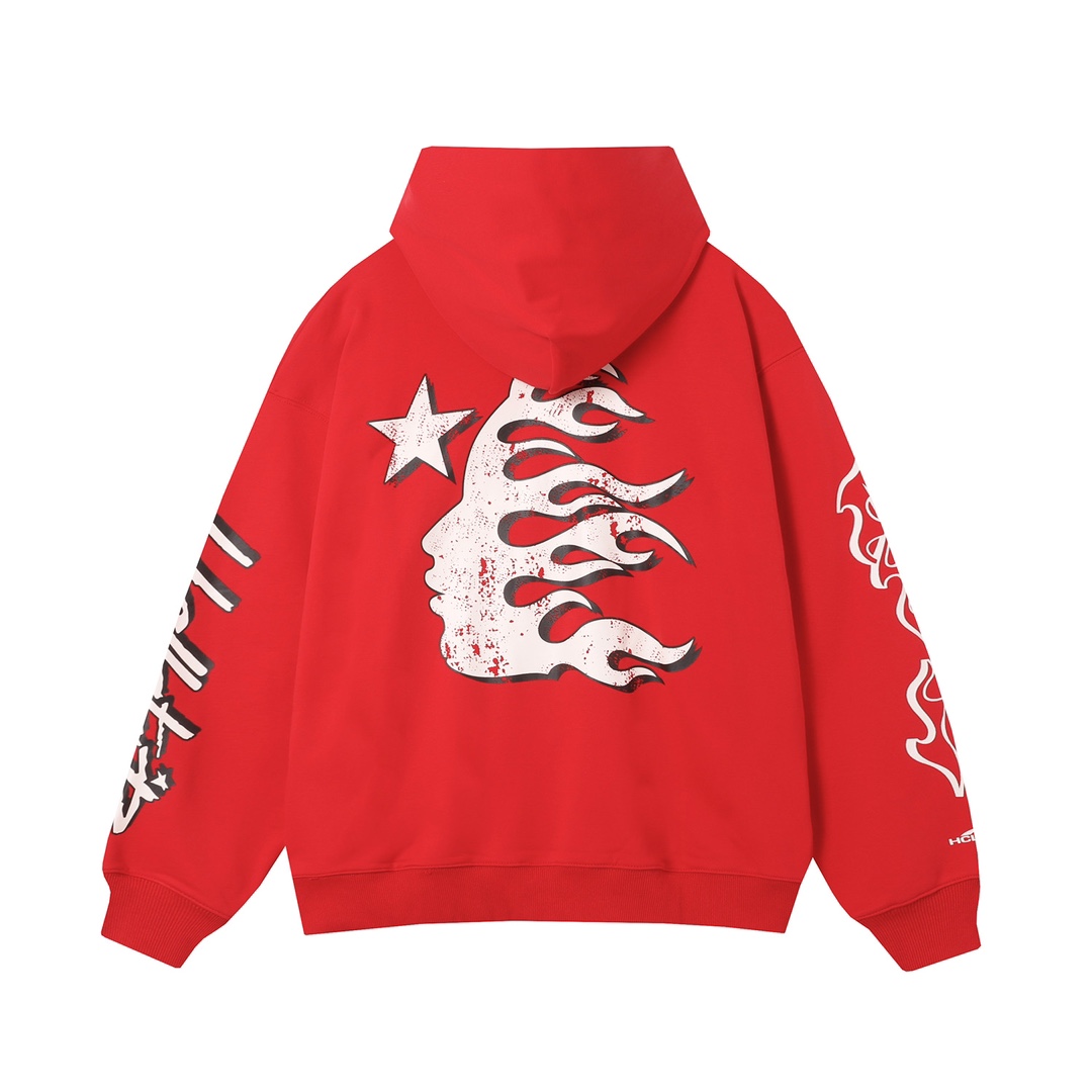 Hellstar Records Red Hoodie - DopestKickz