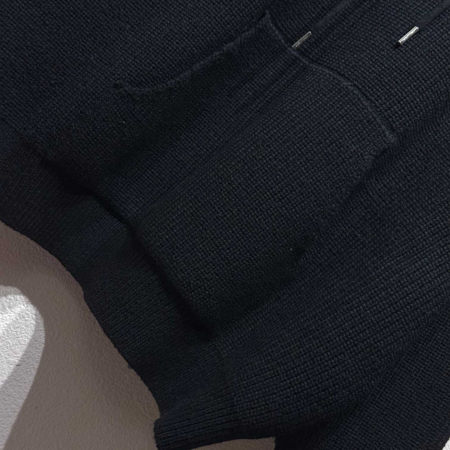 Celine Hooded Sweater In Ribbed Wool - DopestKickz