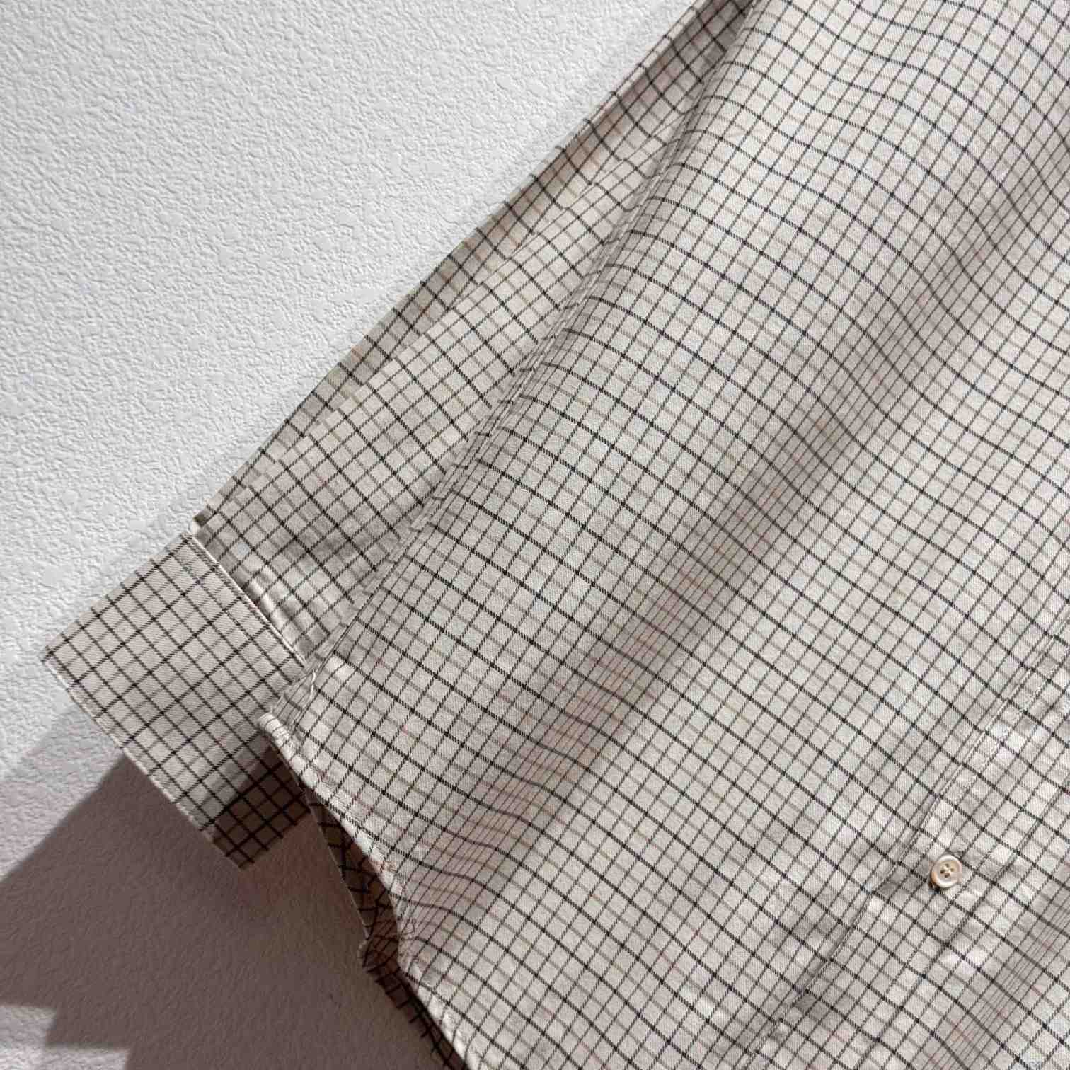 Celine Logo-Embroidered Checked Cotton Shirt - DopestKickz