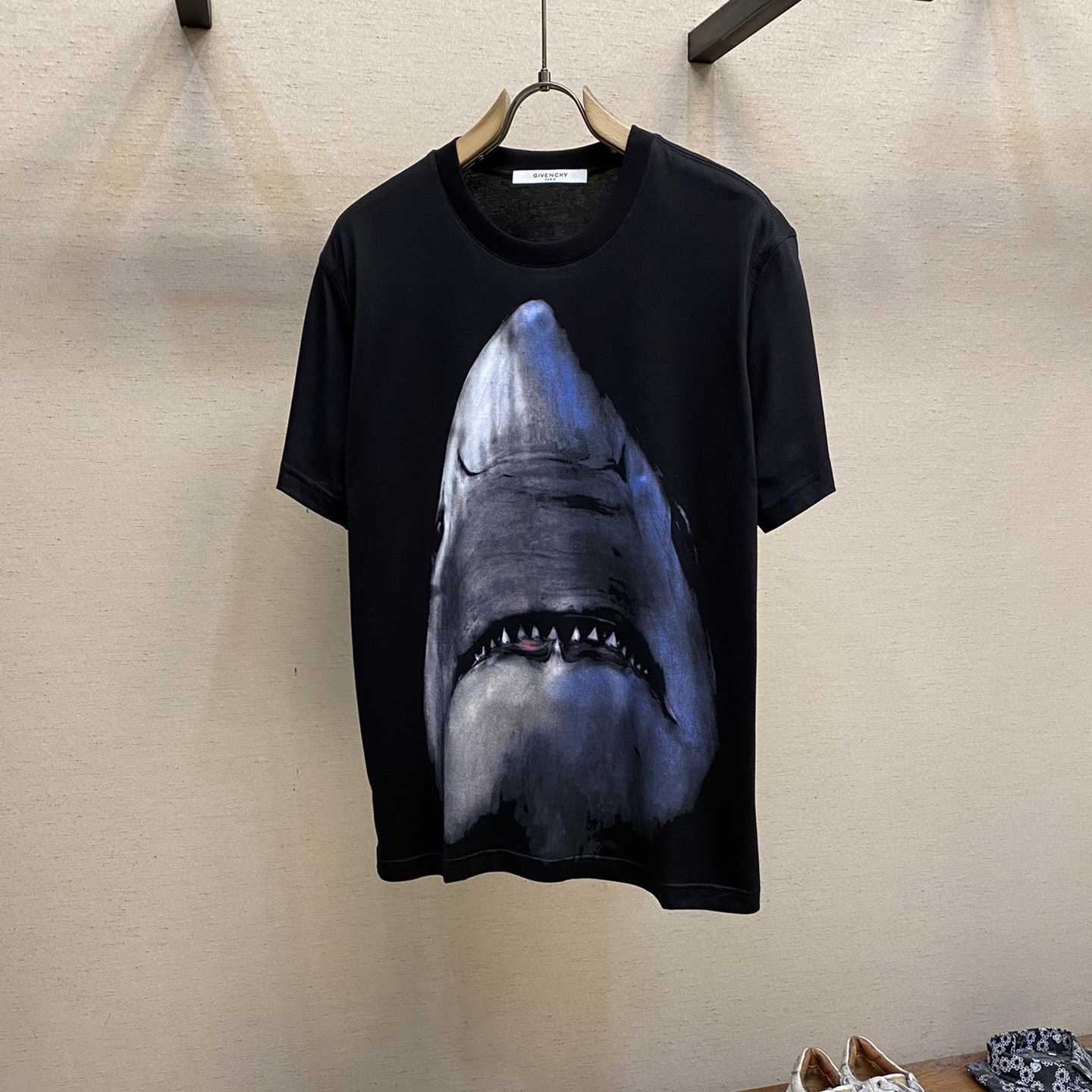 Givenchy Black Shark T-Shirt - DopestKickz