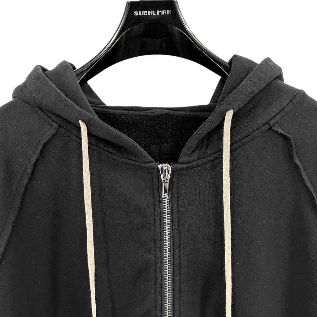 Rick Owens Cotton Zip-up Hoodie - DopestKickz