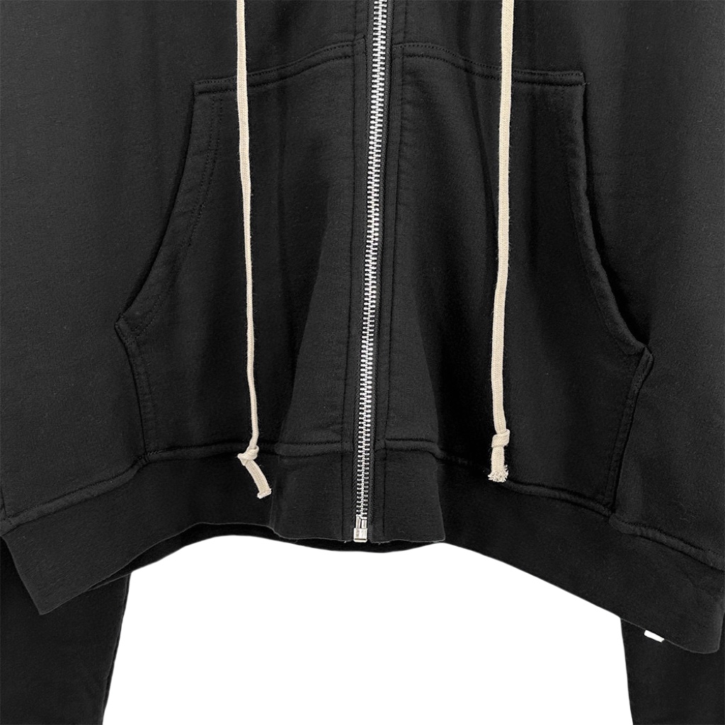 Rick Owens Cotton Zip-up Hoodie - DopestKickz
