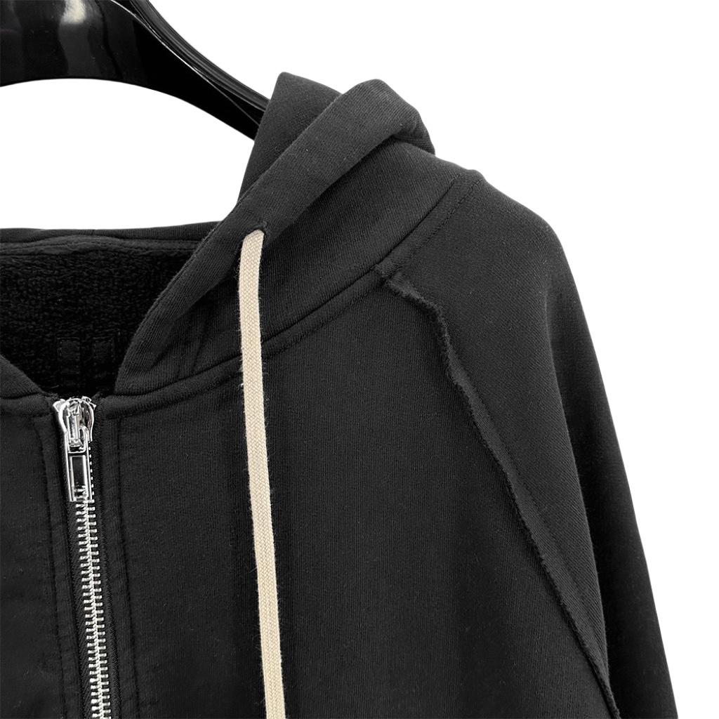 Rick Owens Cotton Zip-up Hoodie - DopestKickz