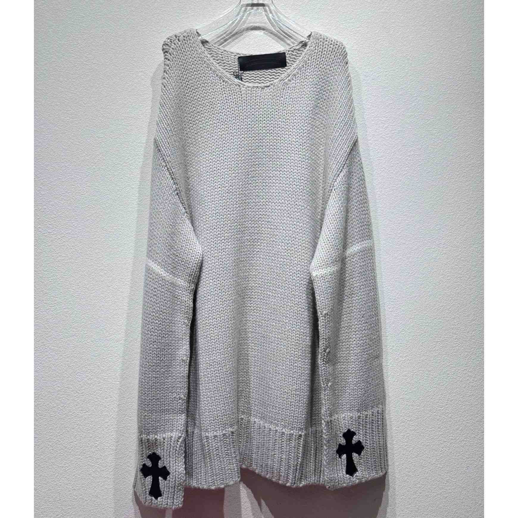 Chrome Hearts Cashmere Cemetery Knit Crewneck - DopestKickz