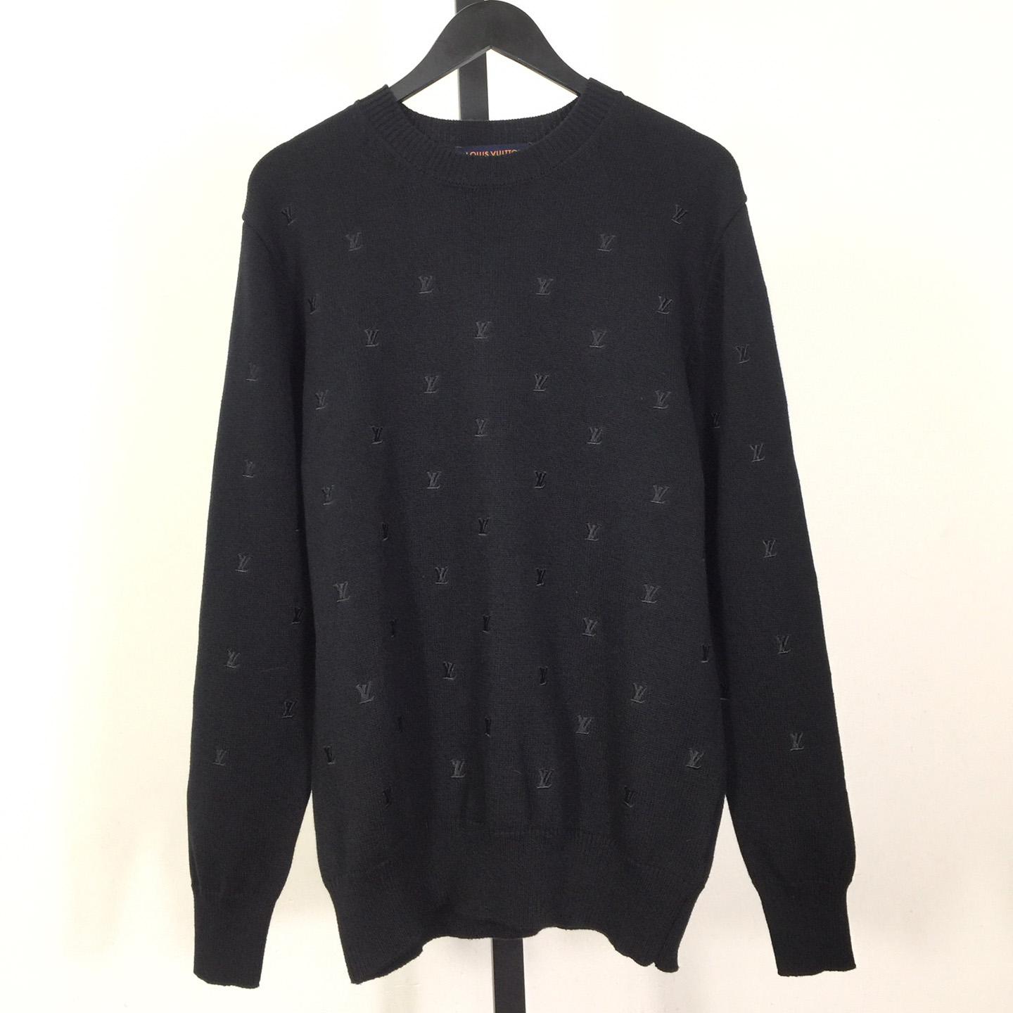 Louis Vuitton Embroidered Signature Merino Crewneck    1AFIXC - DopestKickz