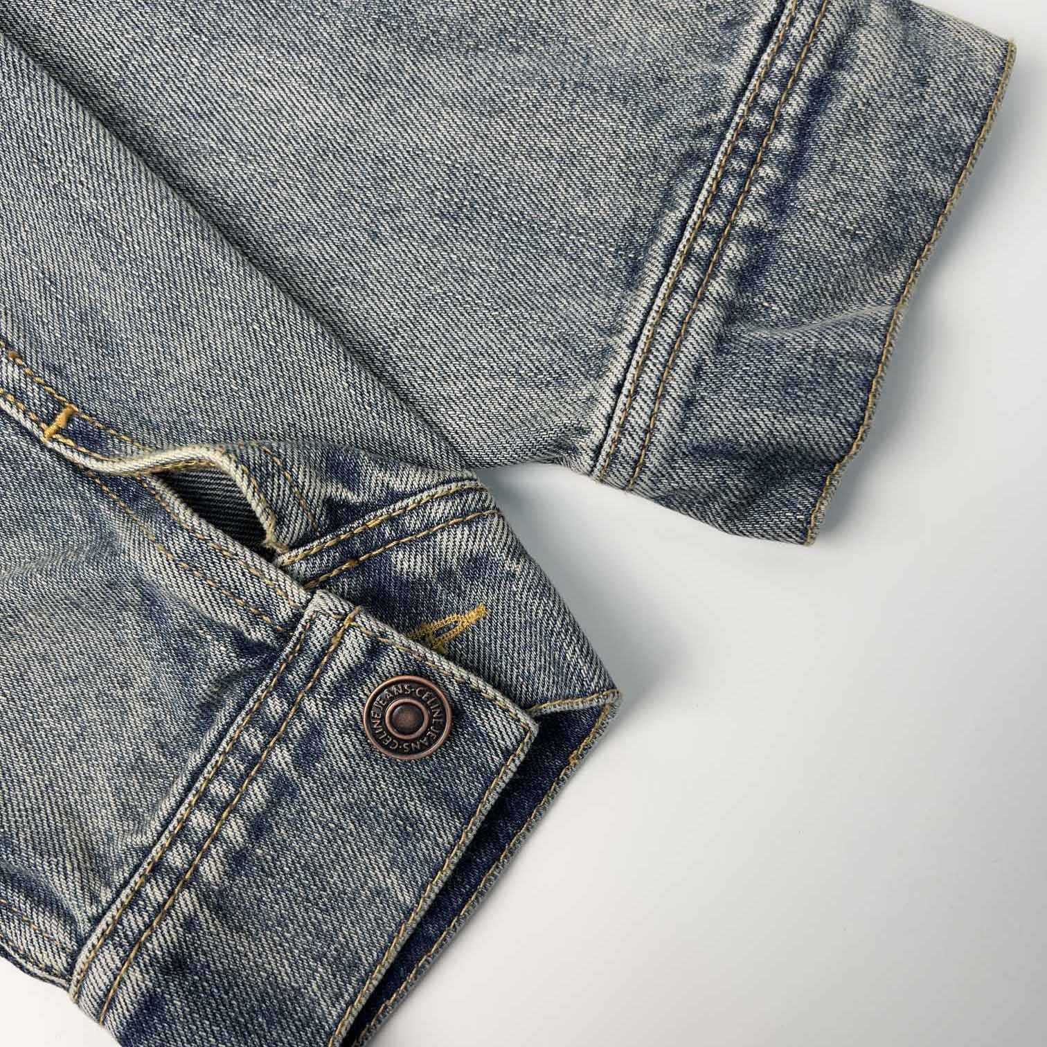 Celine Trucker Jacket In Union Wash Denim - DopestKickz