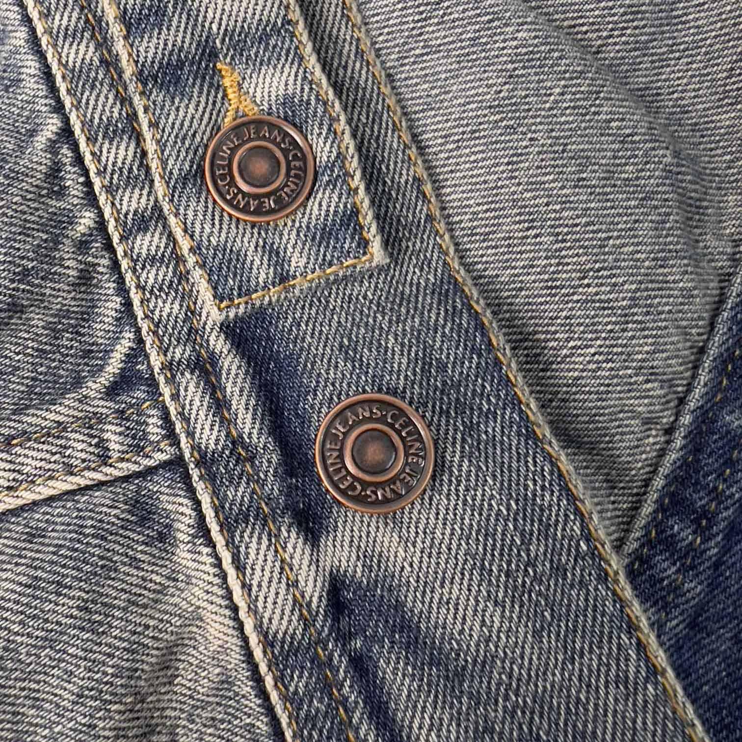 Celine Trucker Jacket In Union Wash Denim - DopestKickz
