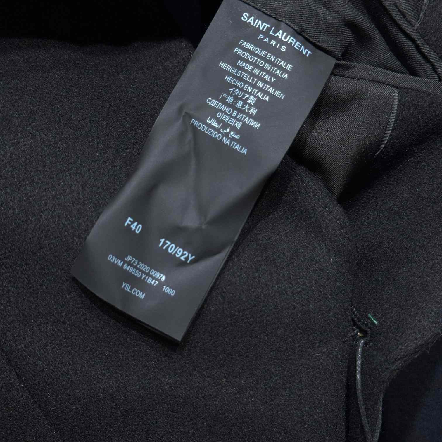 Saint Laurent Anchor Black Blazer Jacket - DopestKickz