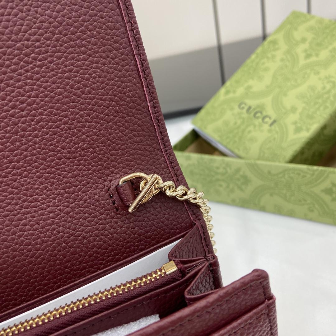 Gucci Jackie 1961 Chain Wallet - DopestKickz