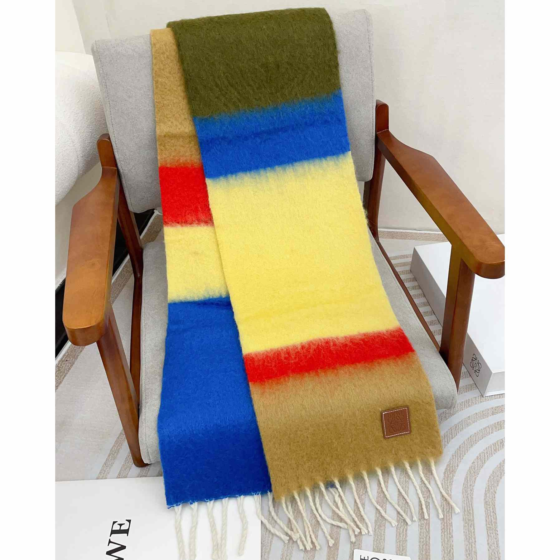 Loewe Scarf In Mohair And Wool - DopestKickz