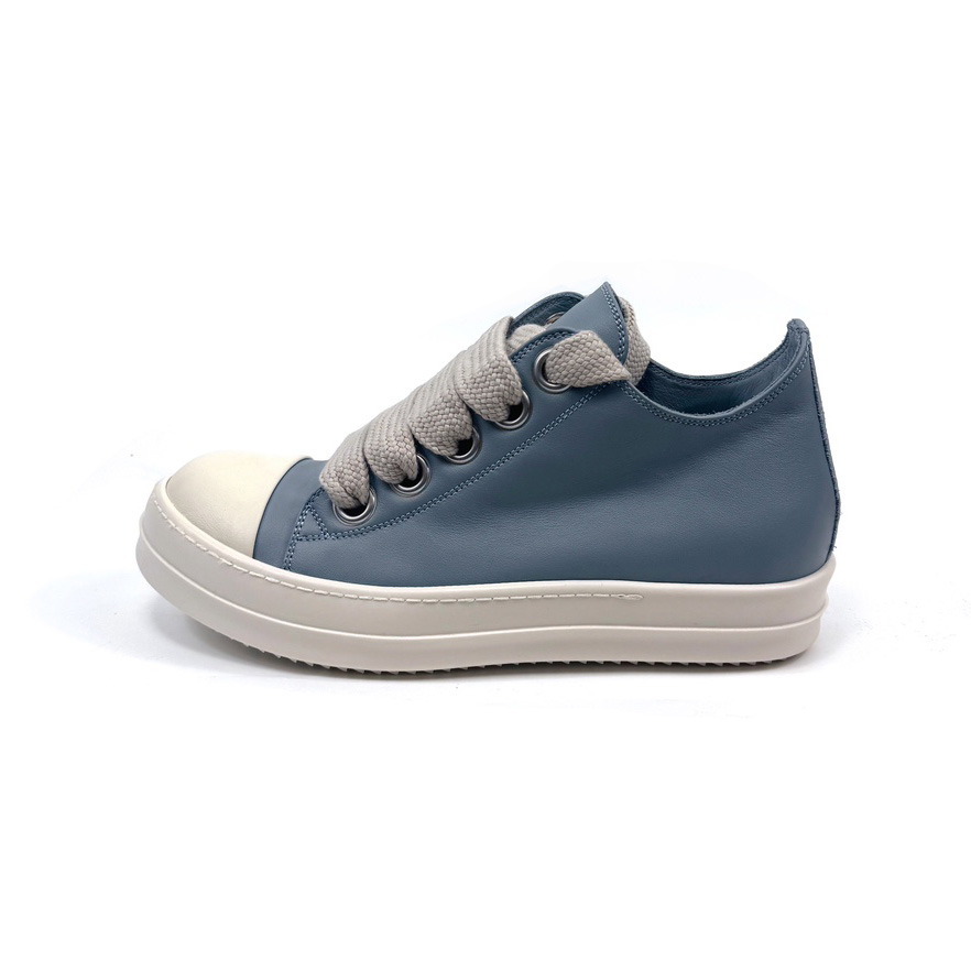 Rick Owens Jumbo-Laced Low-Top Sneakers - DopestKickz