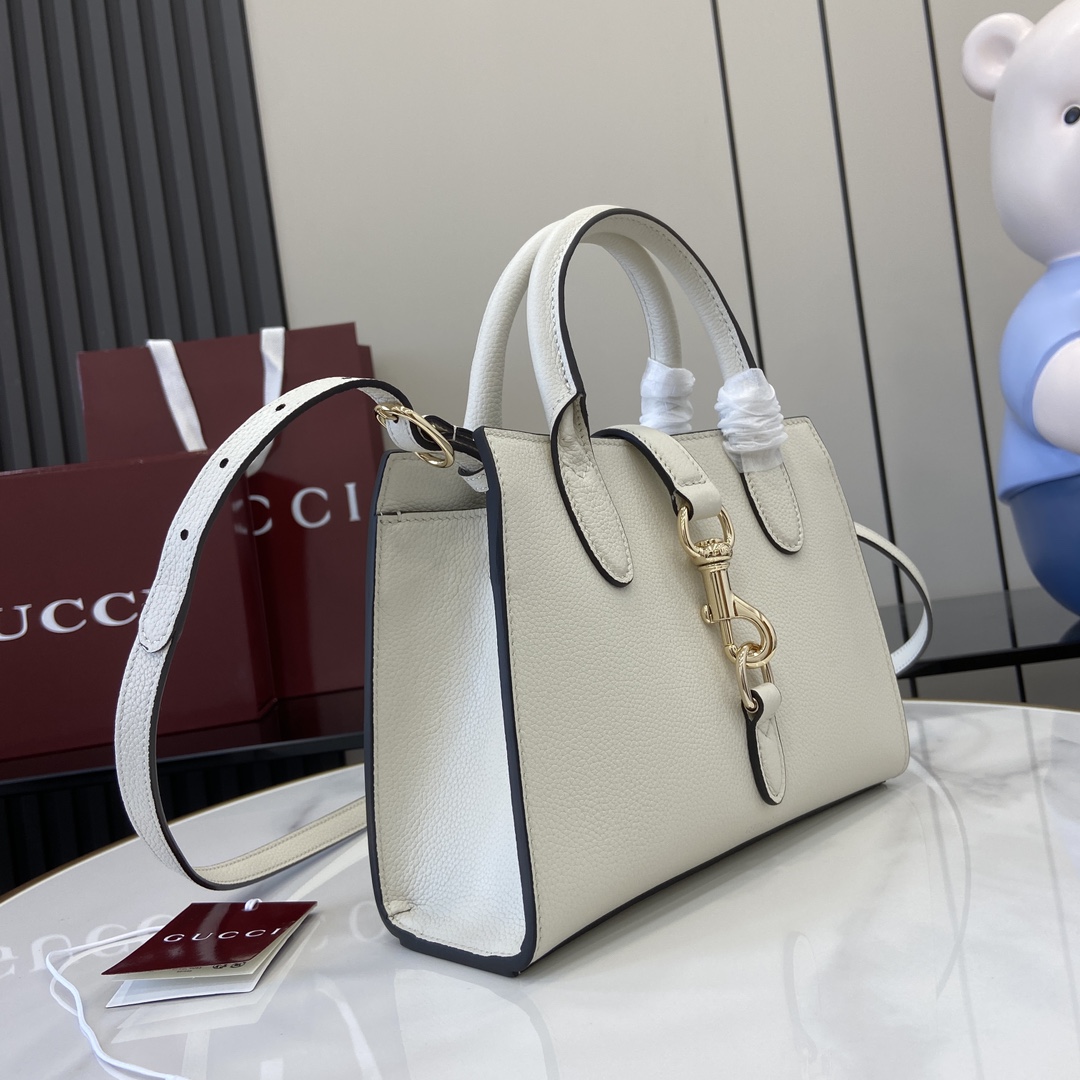 Gucci Small Tote Bag With Hook Closure - DopestKickz