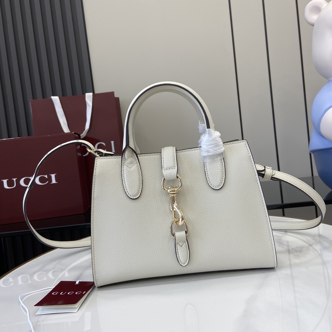 Gucci Small Tote Bag With Hook Closure - DopestKickz