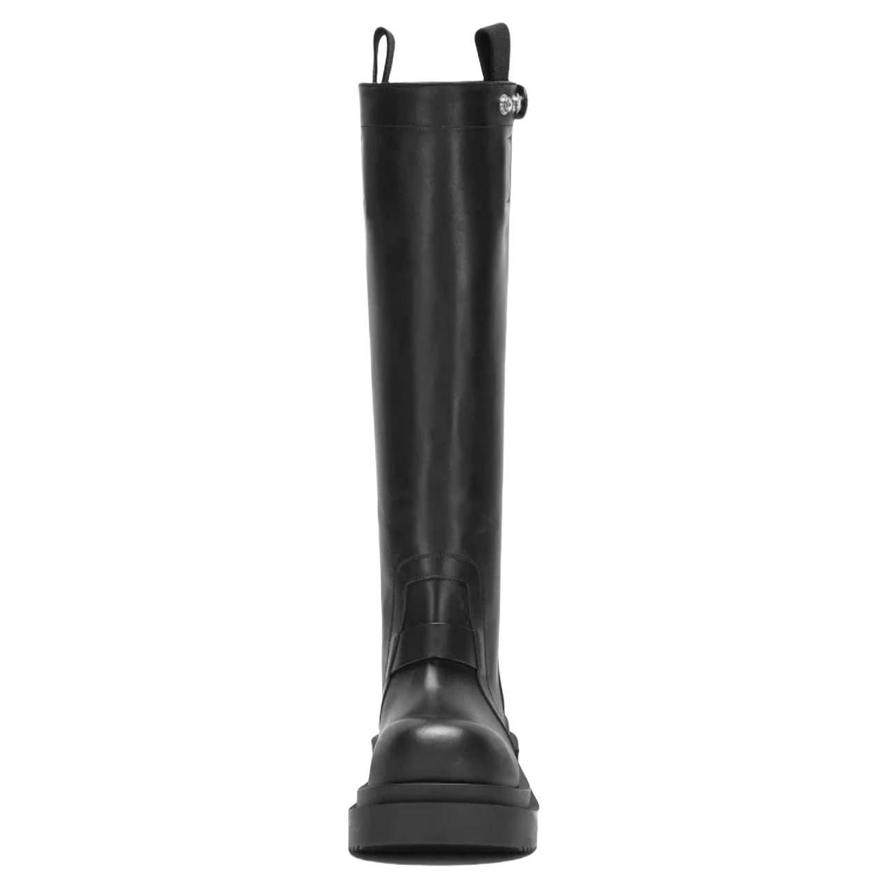 Rick Owens Pull On Bogun Leather Boots - DopestKickz