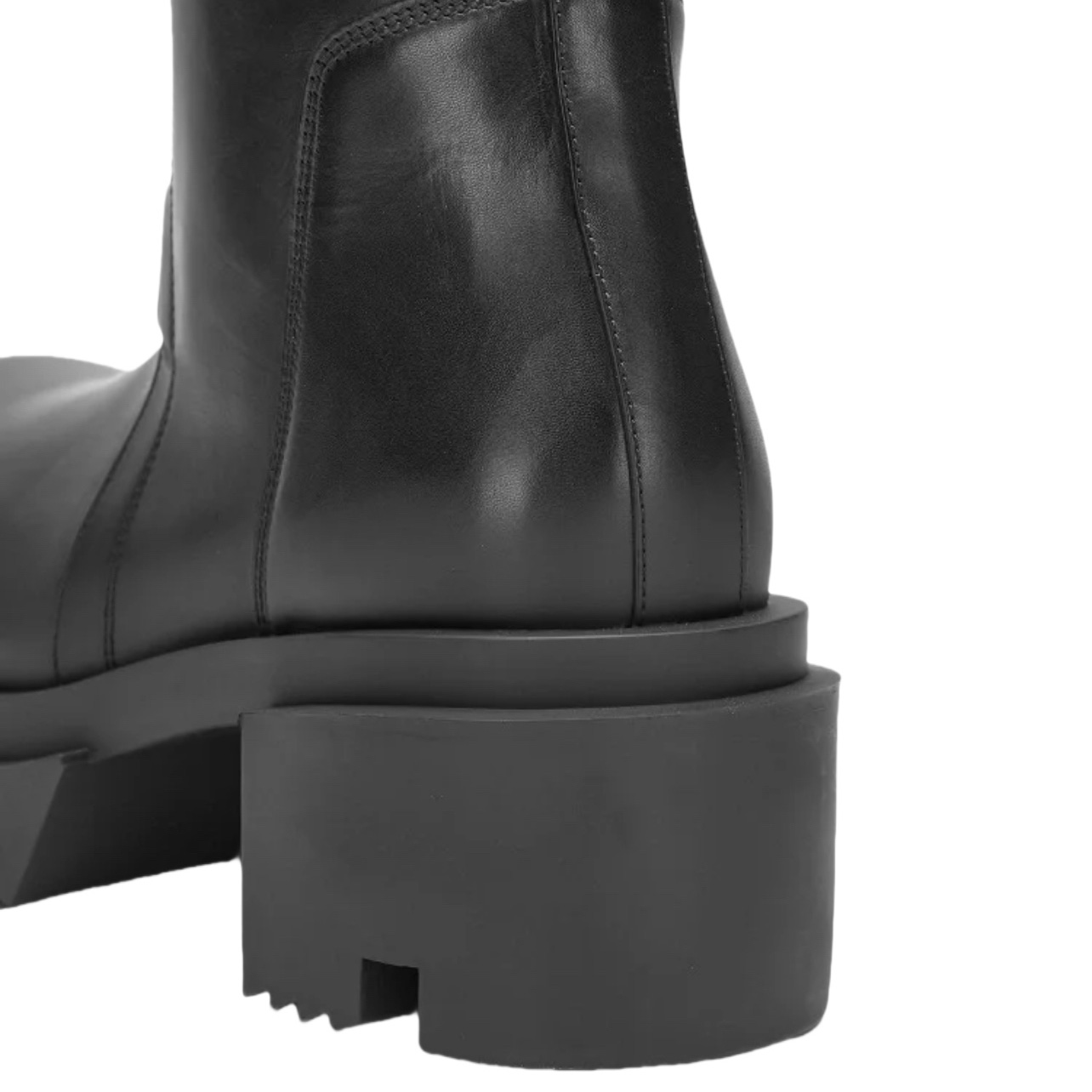 Rick Owens Pull On Bogun Leather Boots - DopestKickz