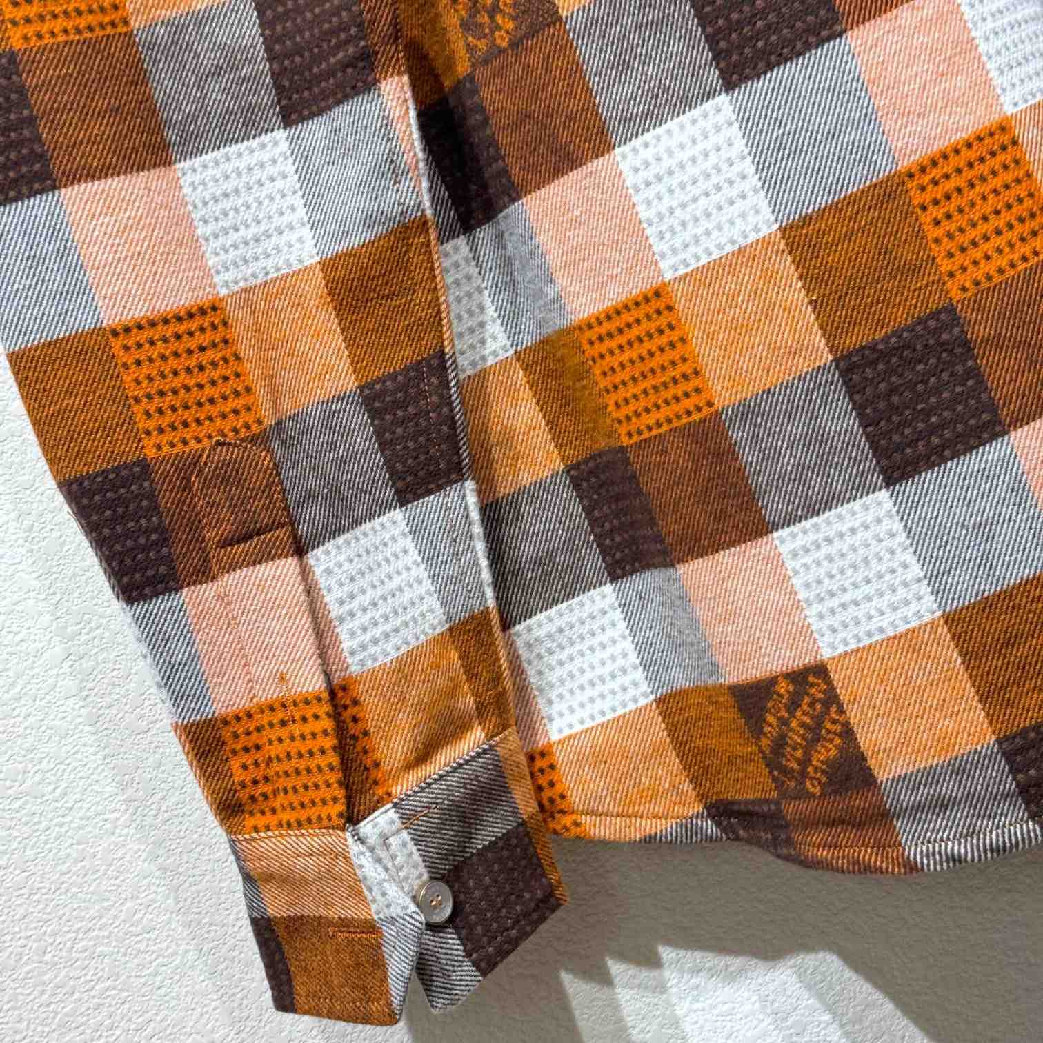 Louis Vuitton Button-Down Long-Sleeved Flannel Shirt  1AFXSJ - DopestKickz