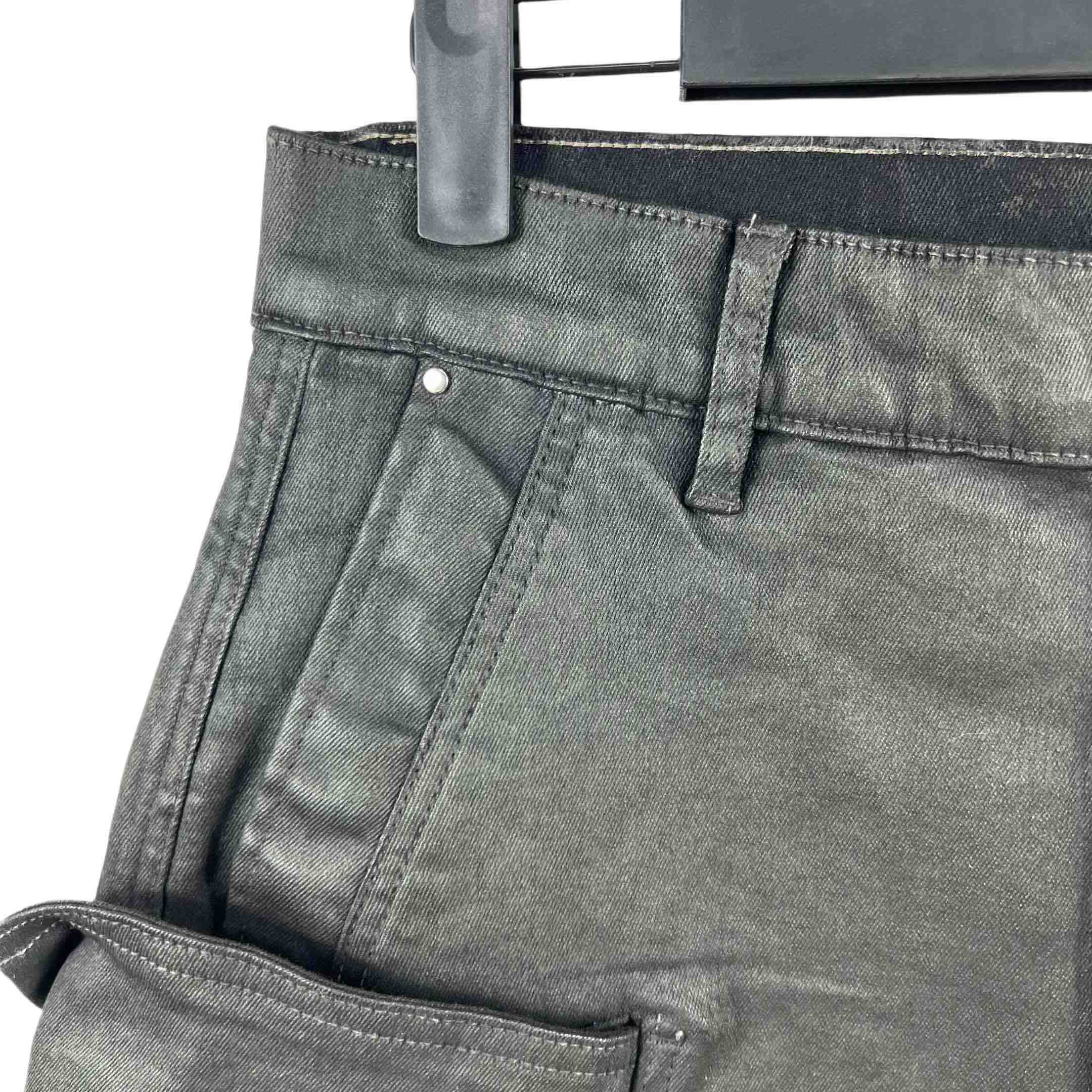 Rick Owens 'stefan' Denim Cargo Shorts - DopestKickz