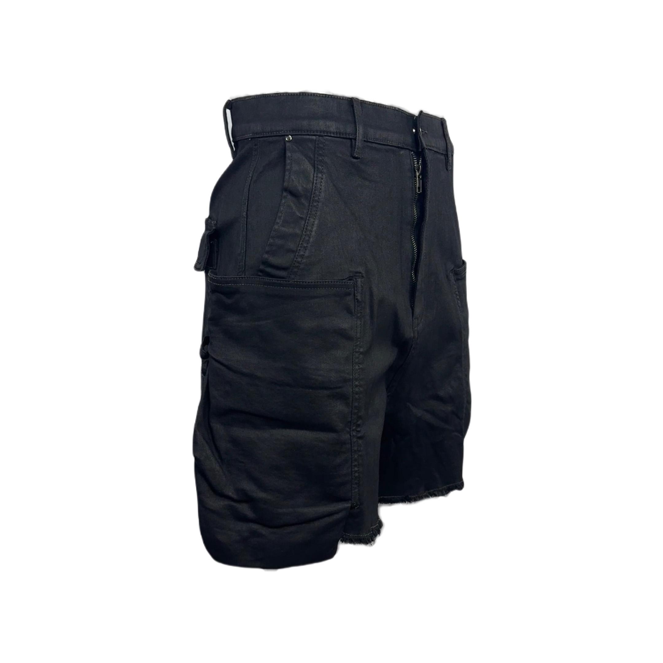Rick Owens 'stefan' Denim Cargo Shorts - DopestKickz