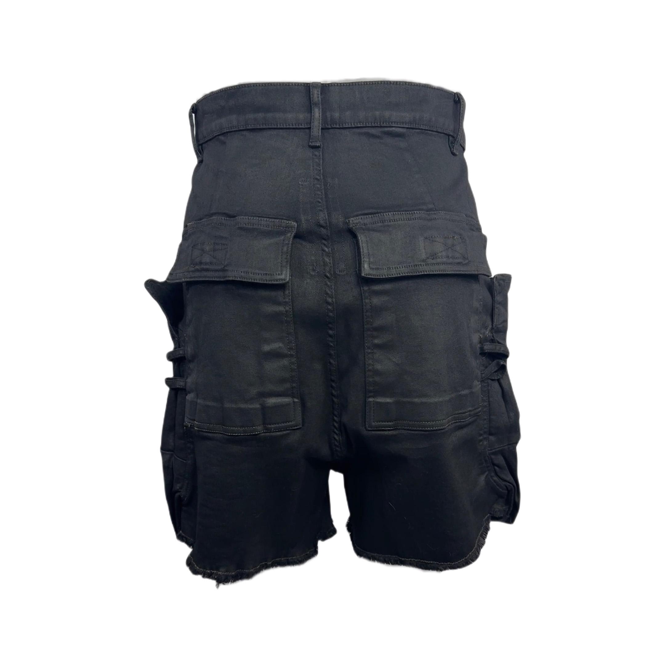 Rick Owens 'stefan' Denim Cargo Shorts - DopestKickz