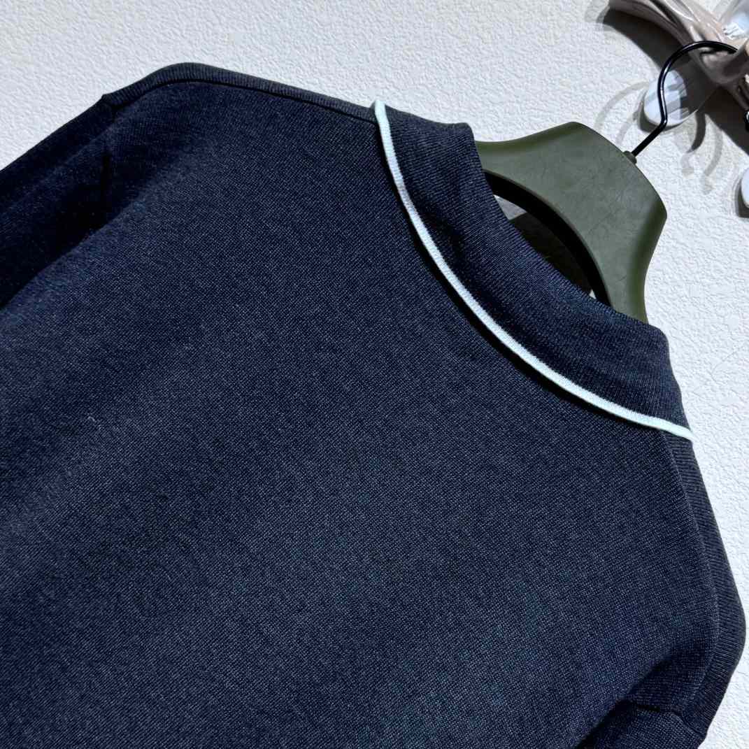 Gucci Knit Wool Long Sleeve Polo Top - DopestKickz