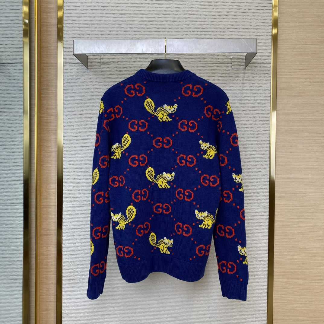 Gucci Freya Hartas Gg Animal Wool Sweater - DopestKickz