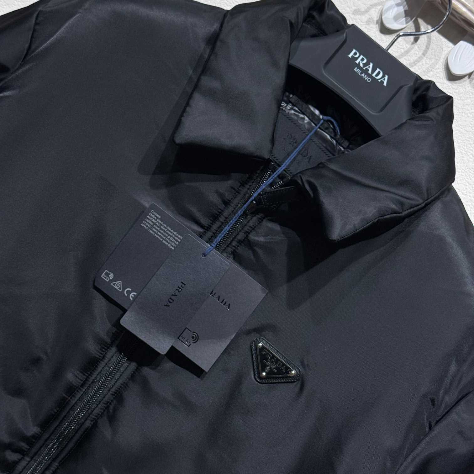 Prada Cropped Re-Nylon Down Jacket - DopestKickz